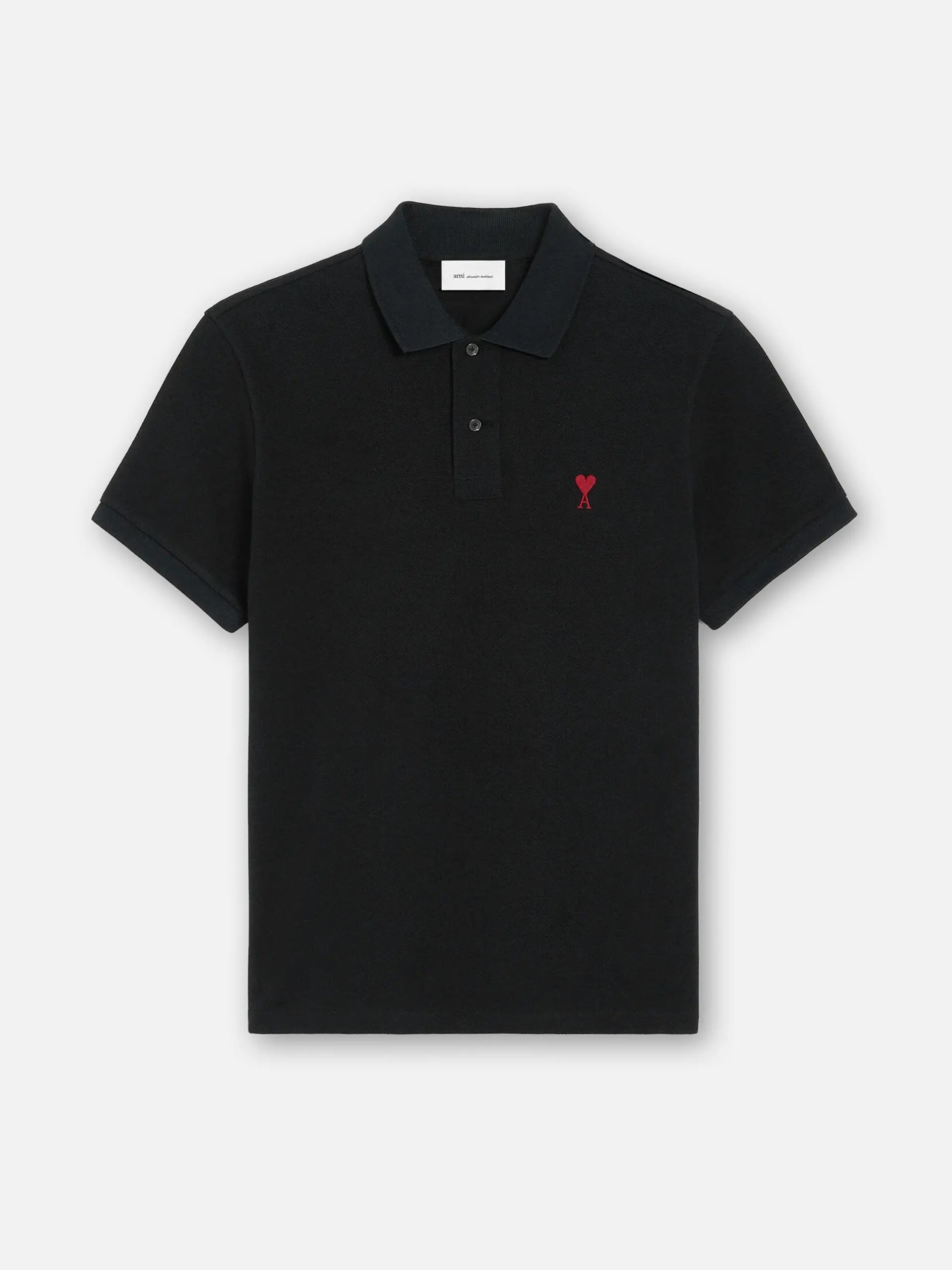 AMI PARIS - Poloshirt Ami De Coeur für Herren Schwarz - Black