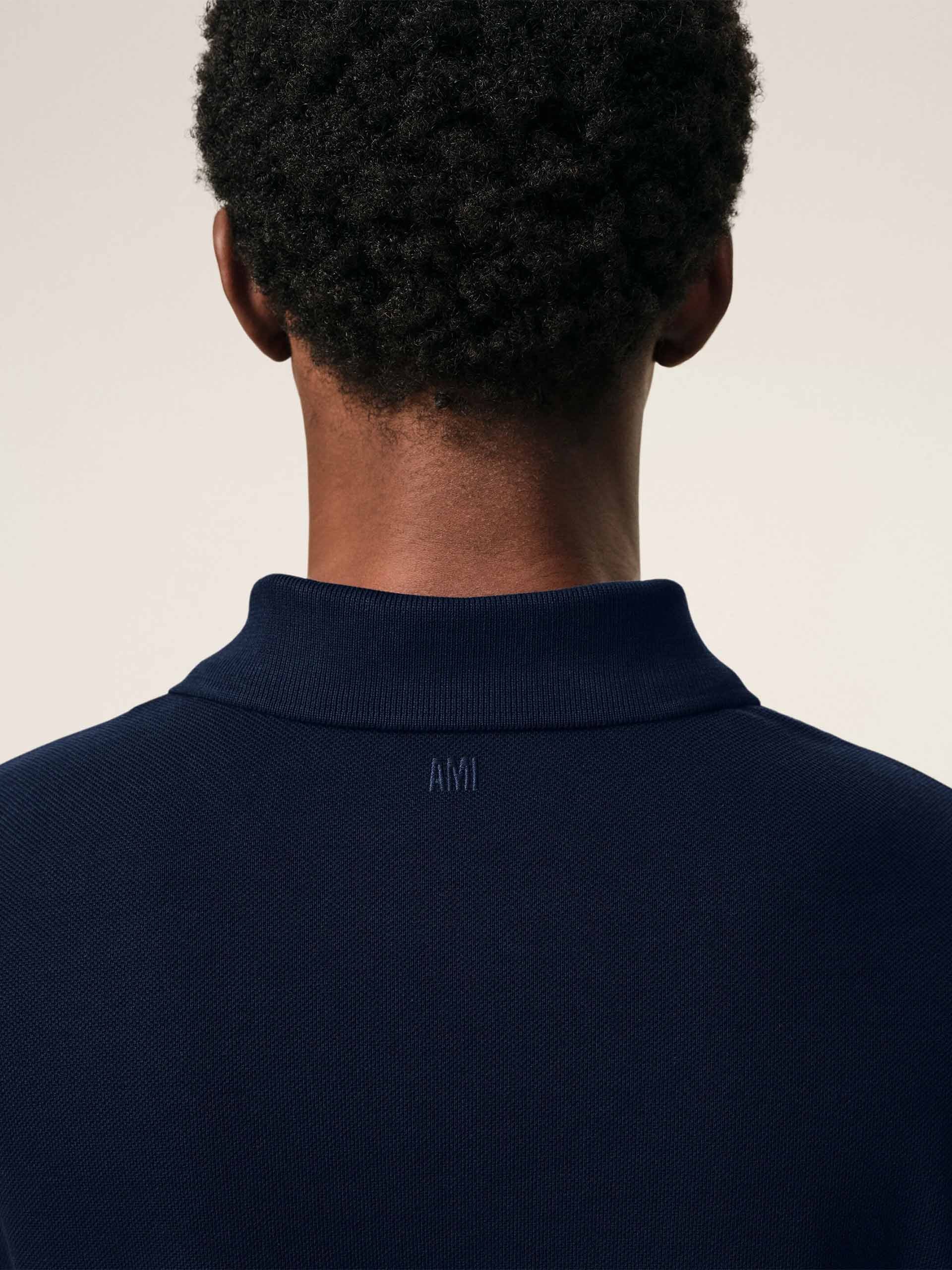 AMI PARIS - Poloshirt Ami De Coeur für Herren Dunkelblau - Dark blue
