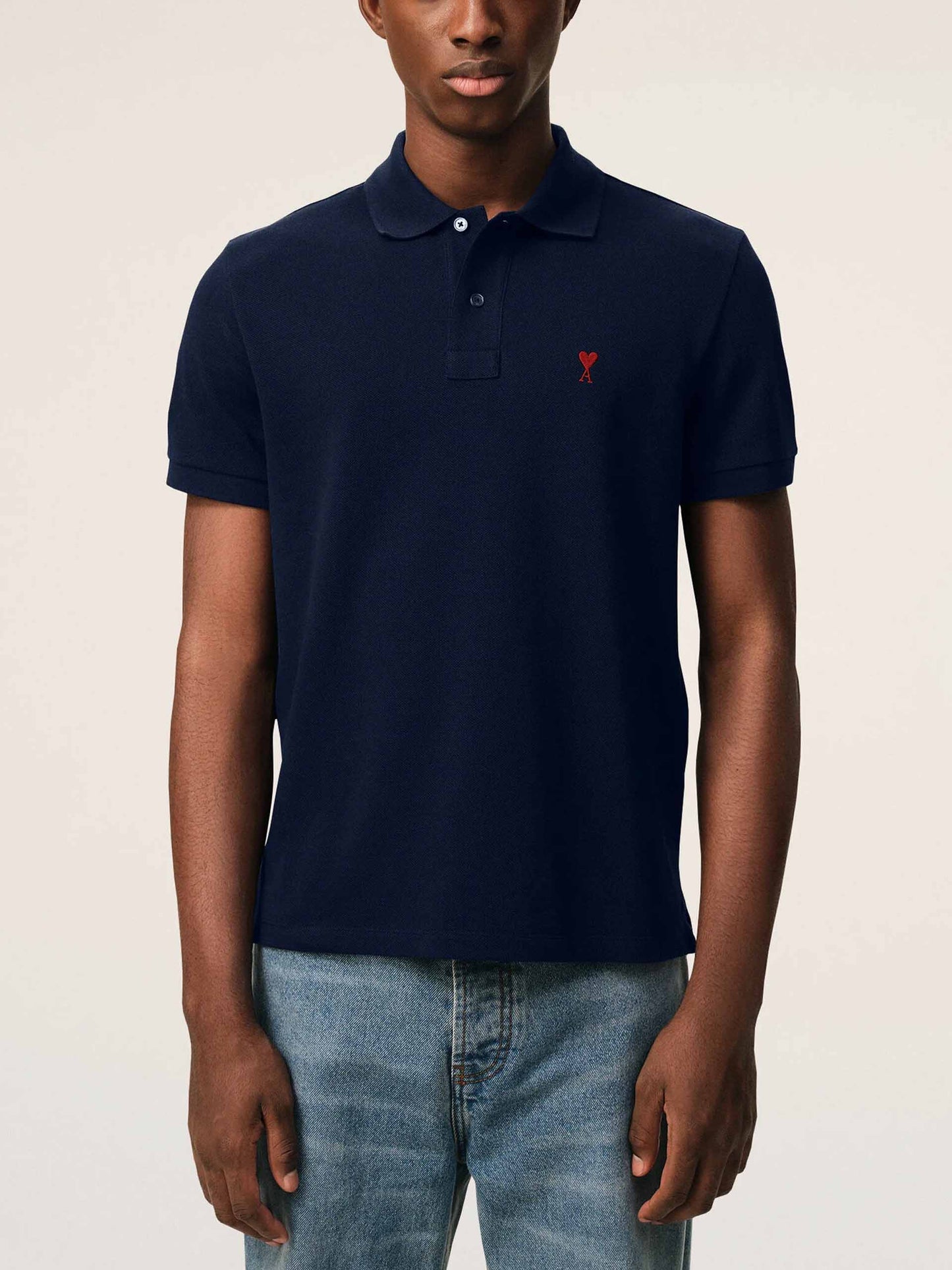 AMI PARIS - Poloshirt Ami De Coeur für Herren Dunkelblau - Dark blue