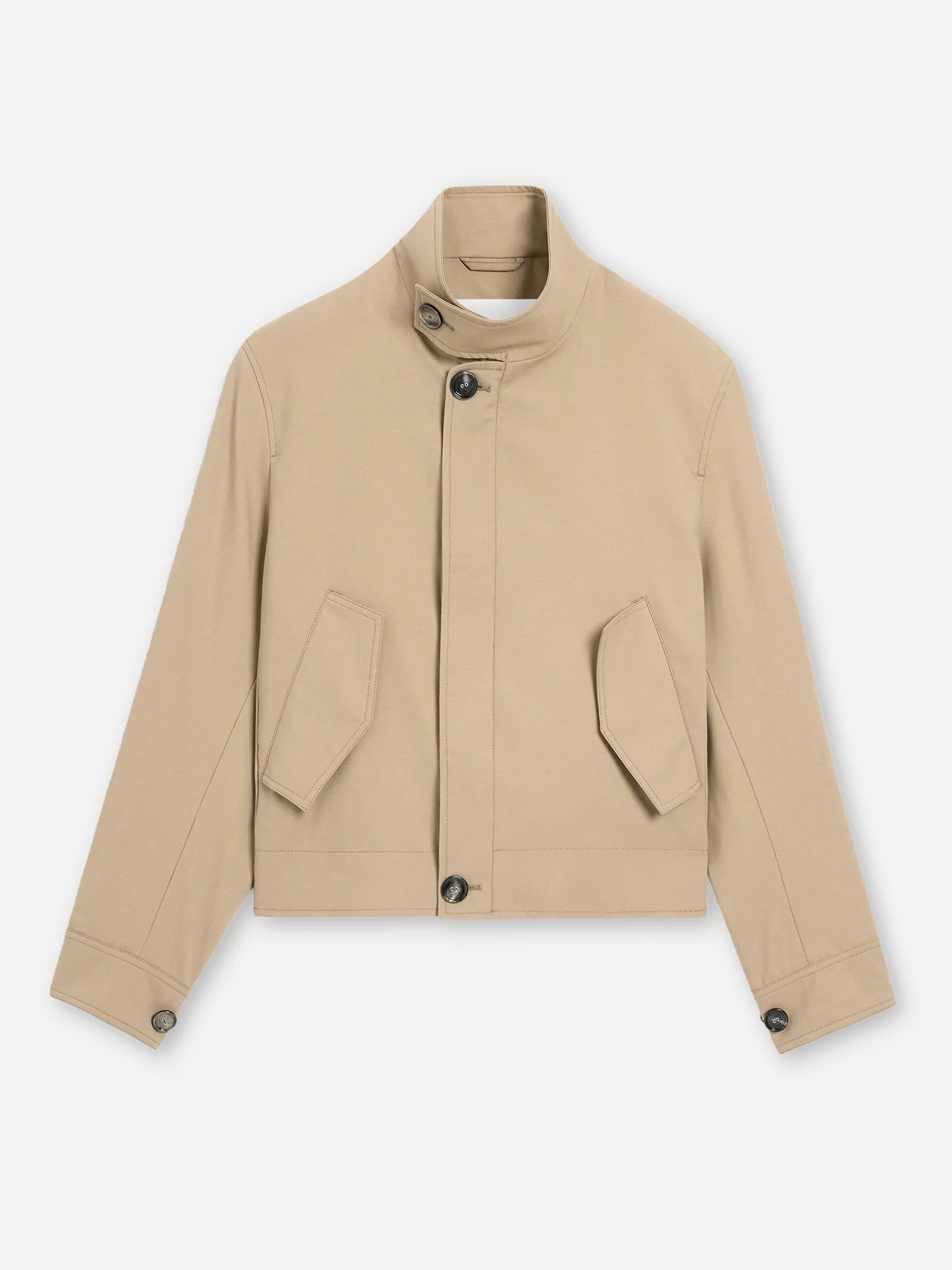 ジャケット・アウター WOOL GABARDINE STACKED HARRINGTON JACKET AMI PARIS - Harrington jacket in wool gabardine for men – NEW TAKE