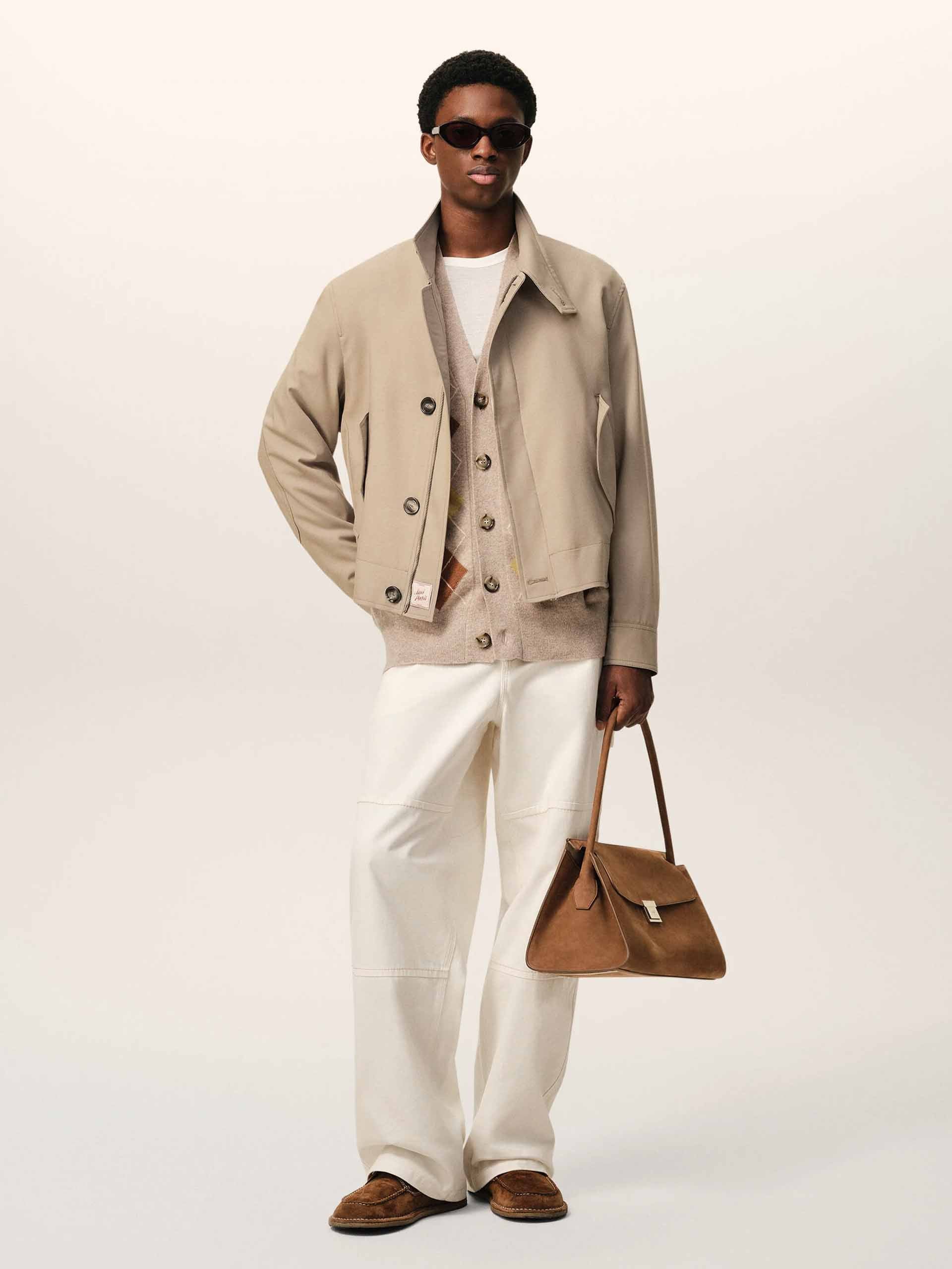 AMI PARIS - Harrington jacket in wool gabardine for men – NEW TAKE