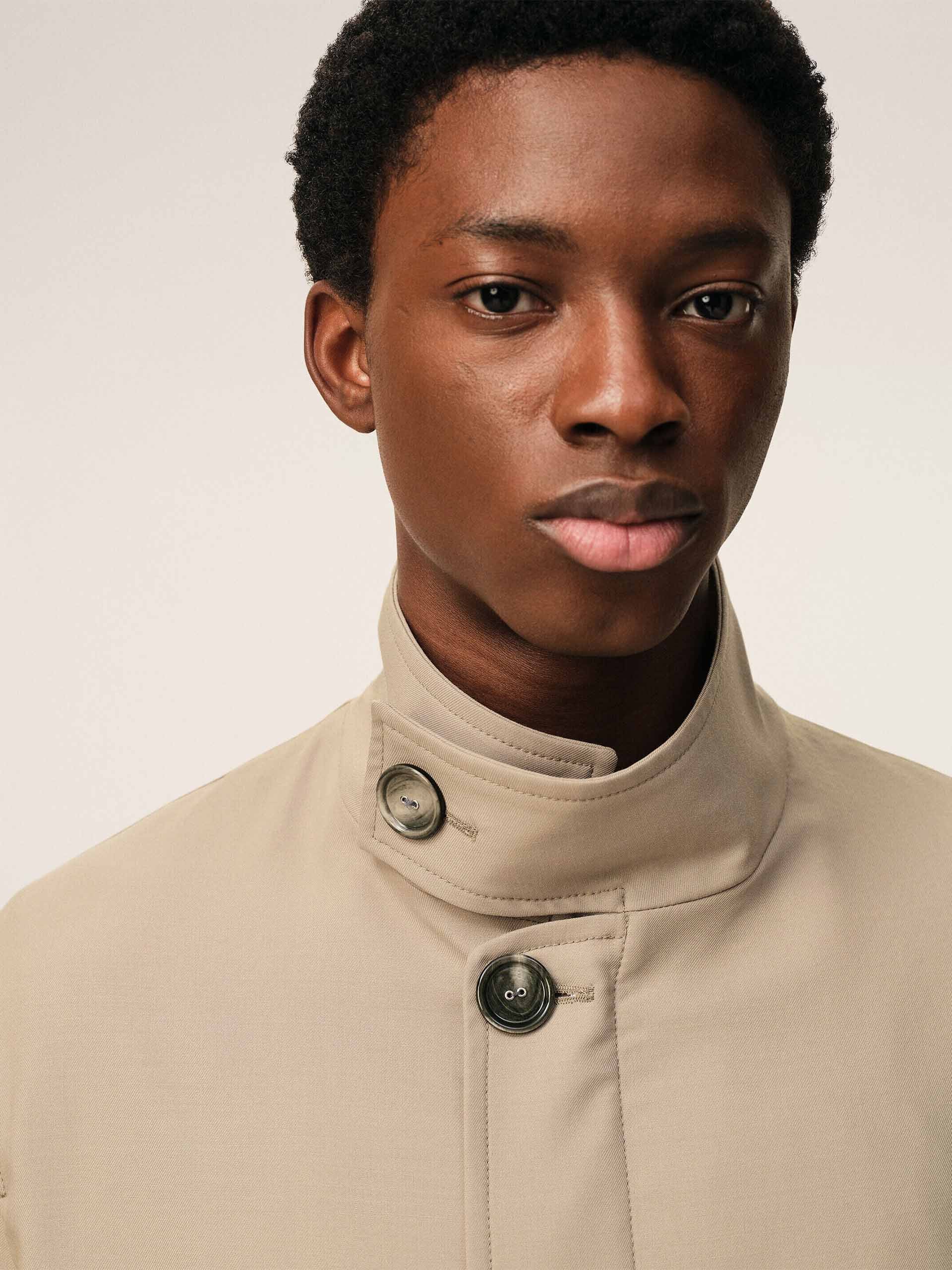 ジャケット・アウター WOOL GABARDINE STACKED HARRINGTON JACKET AMI PARIS - Harrington jacket in wool gabardine for men – NEW TAKE
