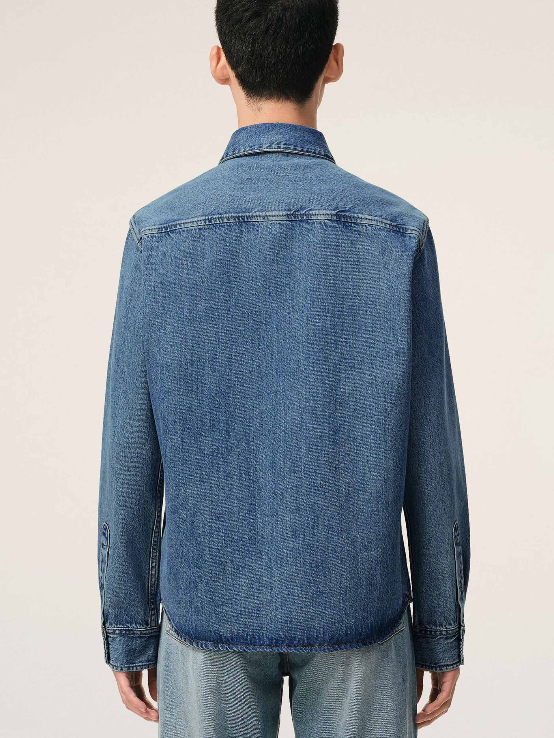 AMI PARIS - Jeanshemd Ami De Coeur mit Logo-Stickerei