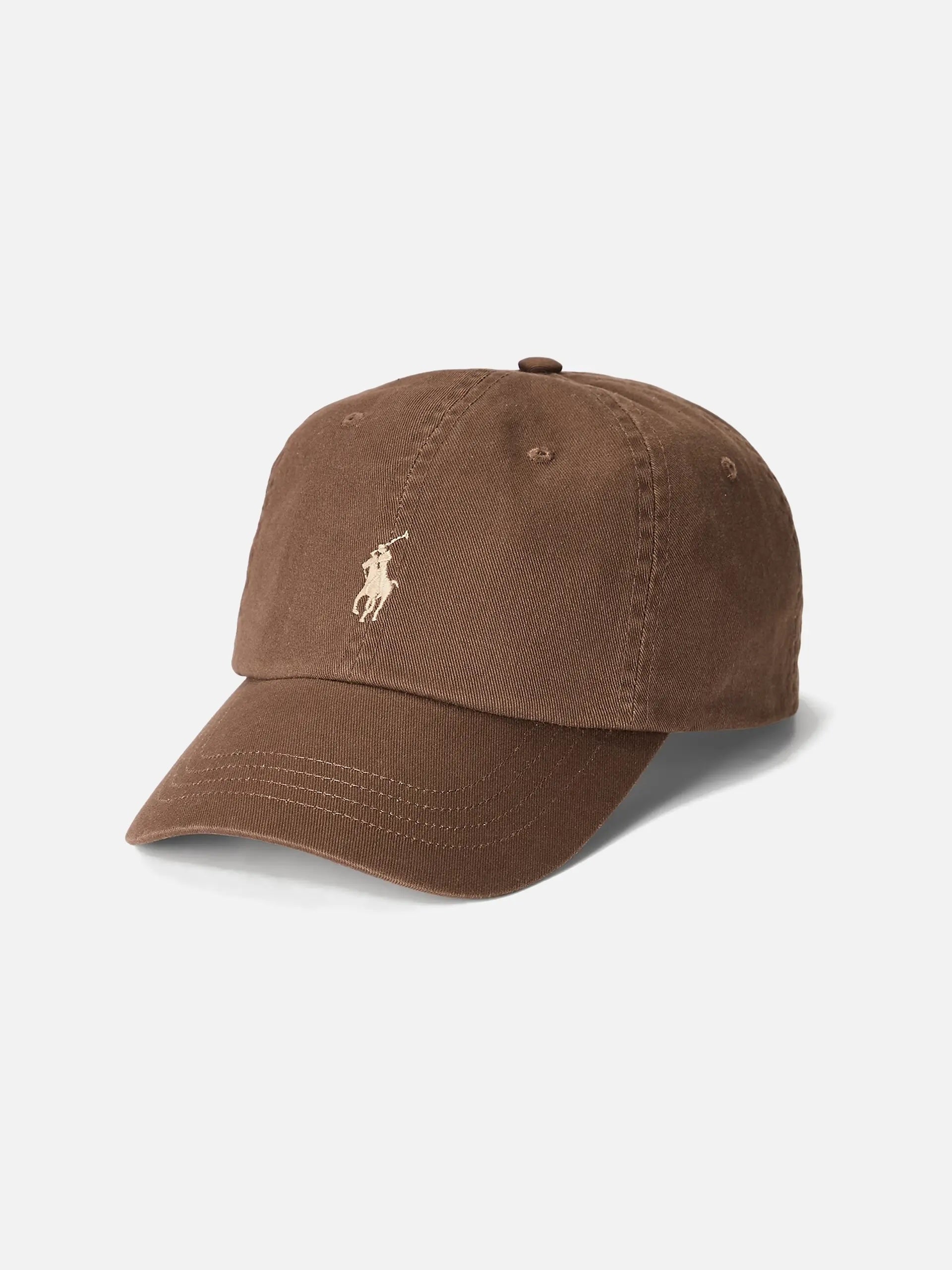 POLO RALPH LAUREN - Logo-Baseballcap aus Baumwolle Braun - Brown