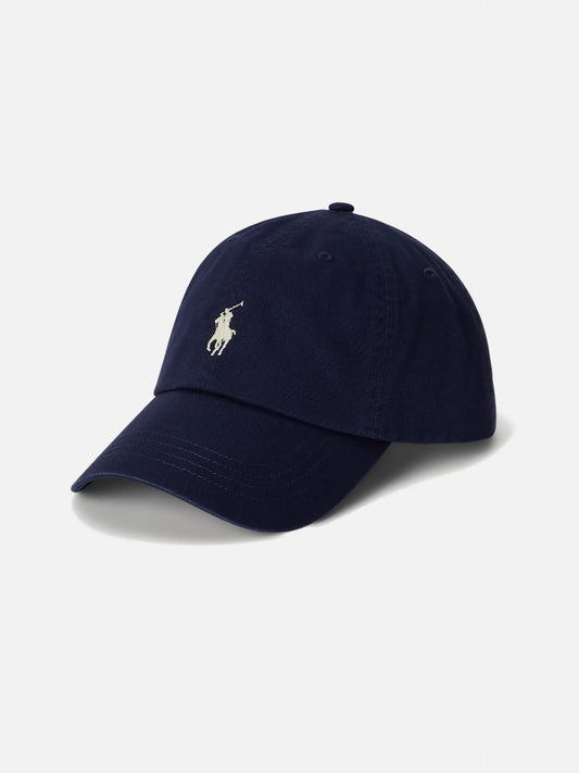 POLO RALPH LAUREN - Logo-Baseballcap aus Baumwolle Navyblau - Navy blue