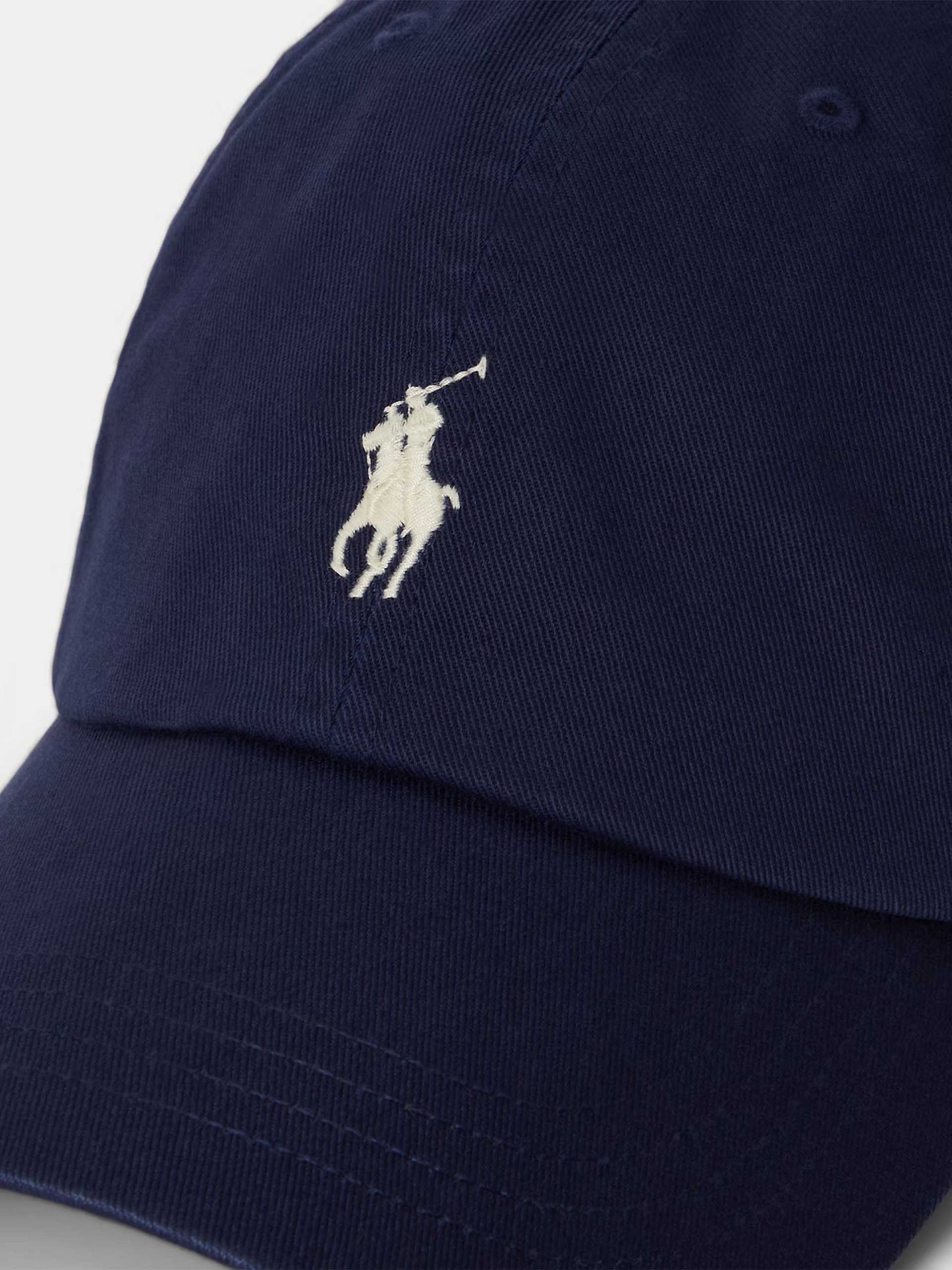POLO RALPH LAUREN - Logo-Baseballcap aus Baumwolle Navyblau - Navy blue