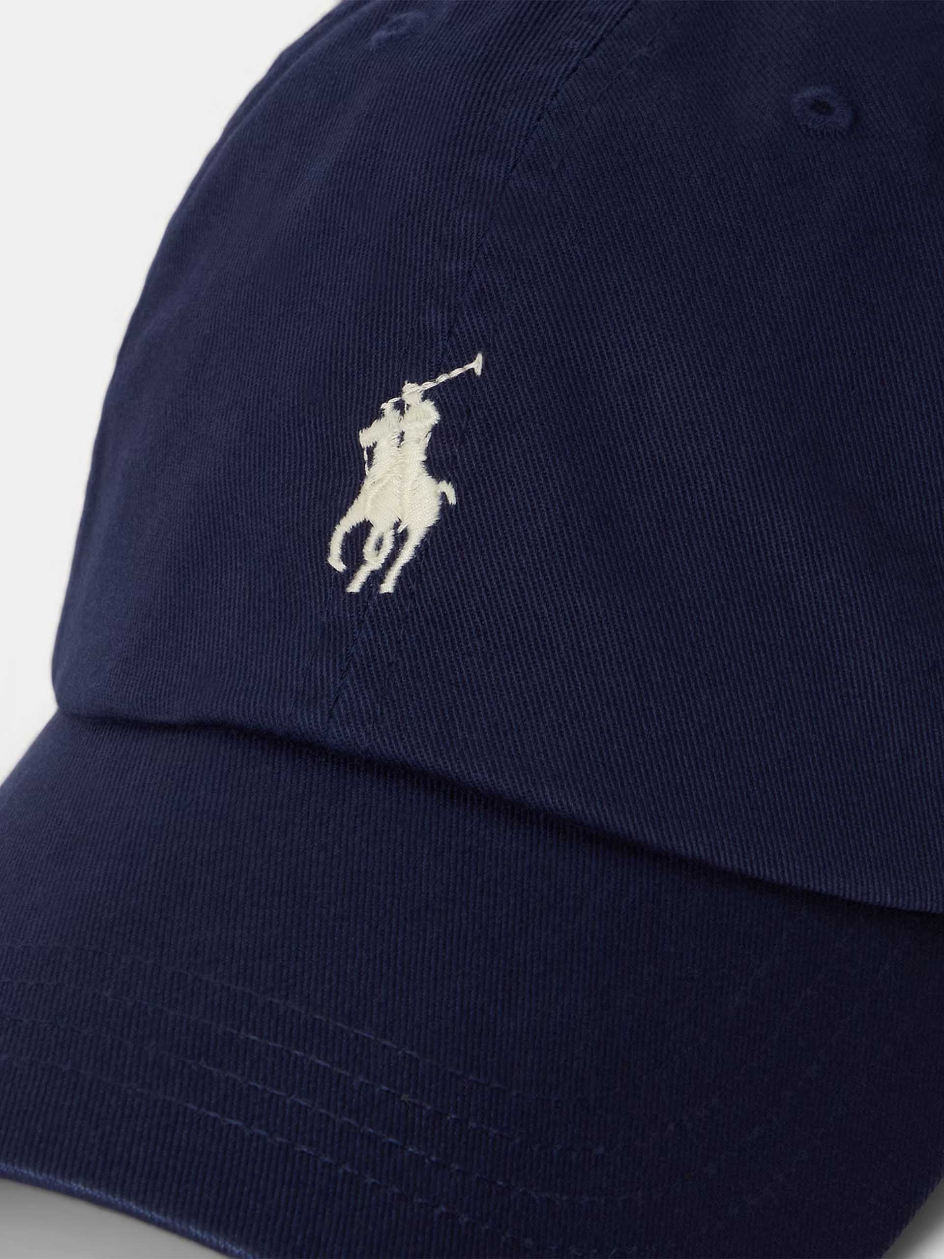 POLO RALPH LAUREN - Logo-Baseballcap aus Baumwolle Navyblau - Navy blue