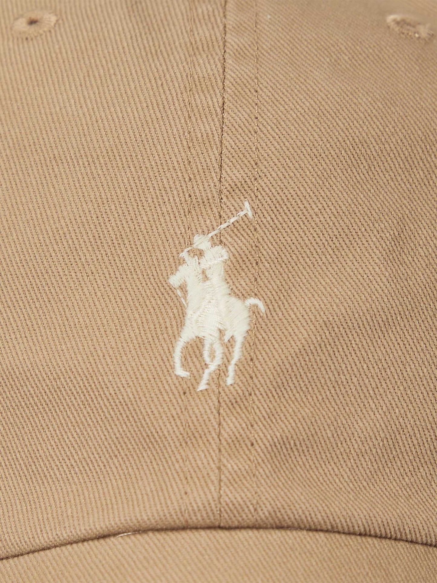 POLO RALPH LAUREN - Logo-Baseballcap aus Baumwolle Beige