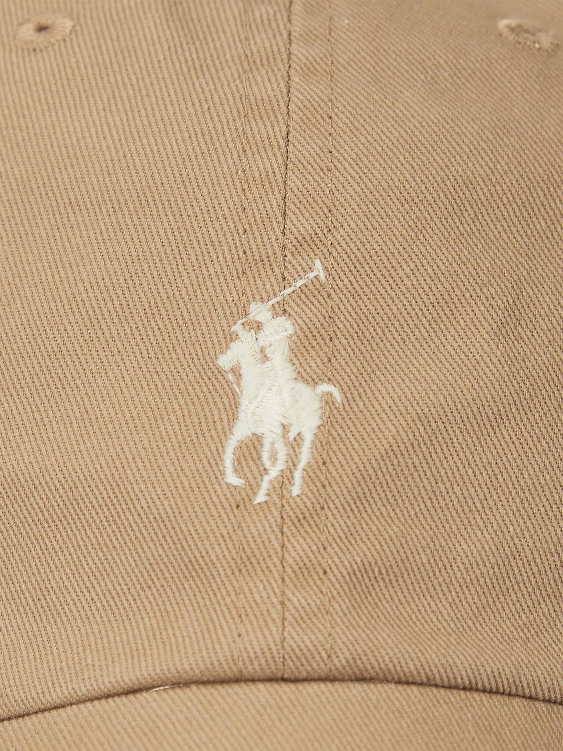 POLO RALPH LAUREN - Logo-Baseballcap aus Baumwolle Beige