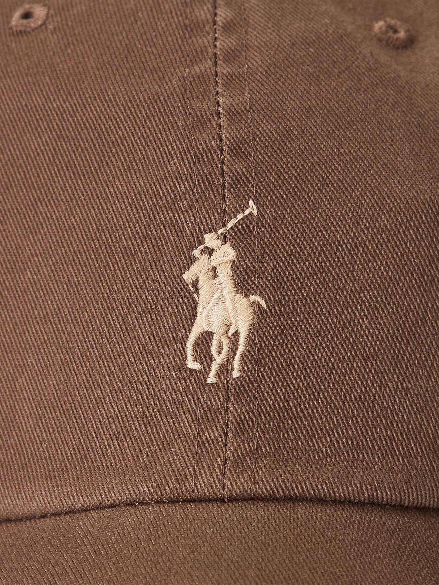 POLO RALPH LAUREN - Logo-Baseballcap aus Baumwolle Braun - Brown