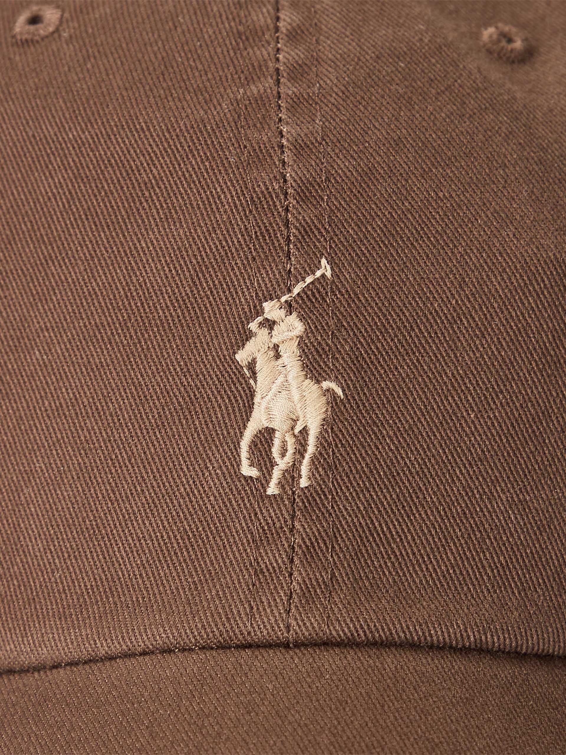 POLO RALPH LAUREN - Logo-Baseballcap aus Baumwolle Braun - Brown