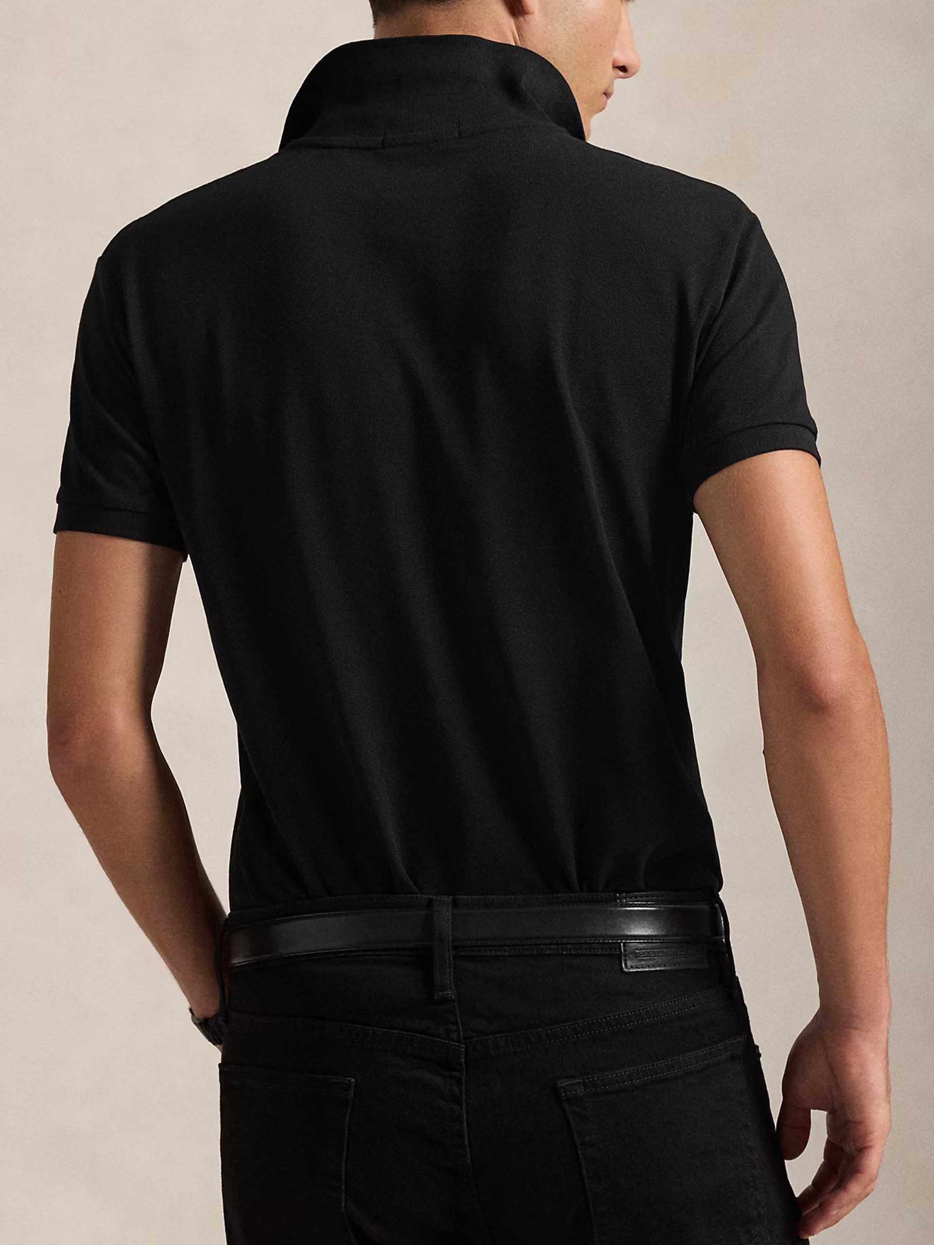 POLO RALPH LAUREN - Poloshirt aus Baumwoll-Piqué für Herren Schwarz - Black