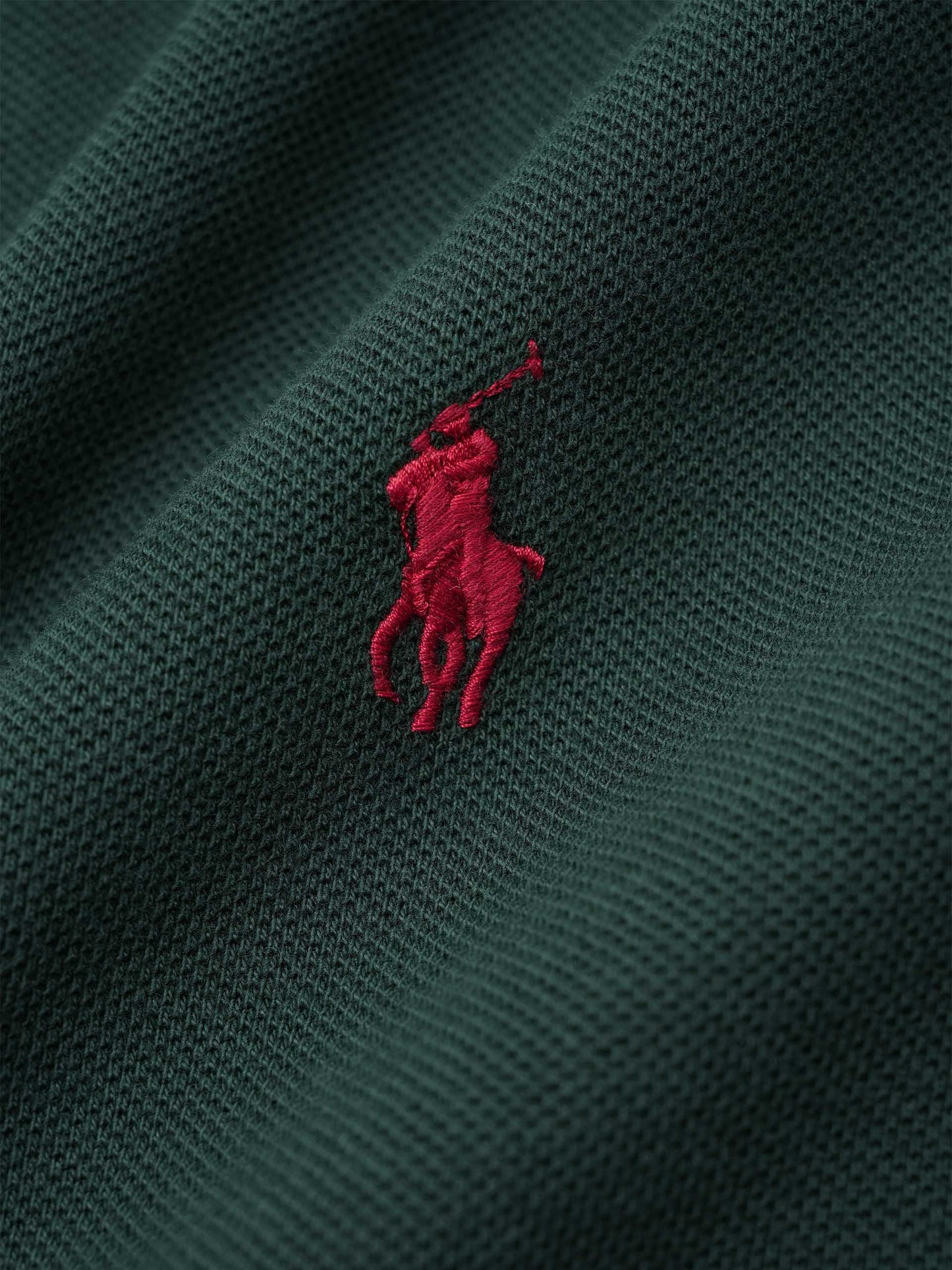 POLO RALPH LAUREN - Poloshirt aus Baumwoll-Piqué für Herren Dunkelgrün - Dark green