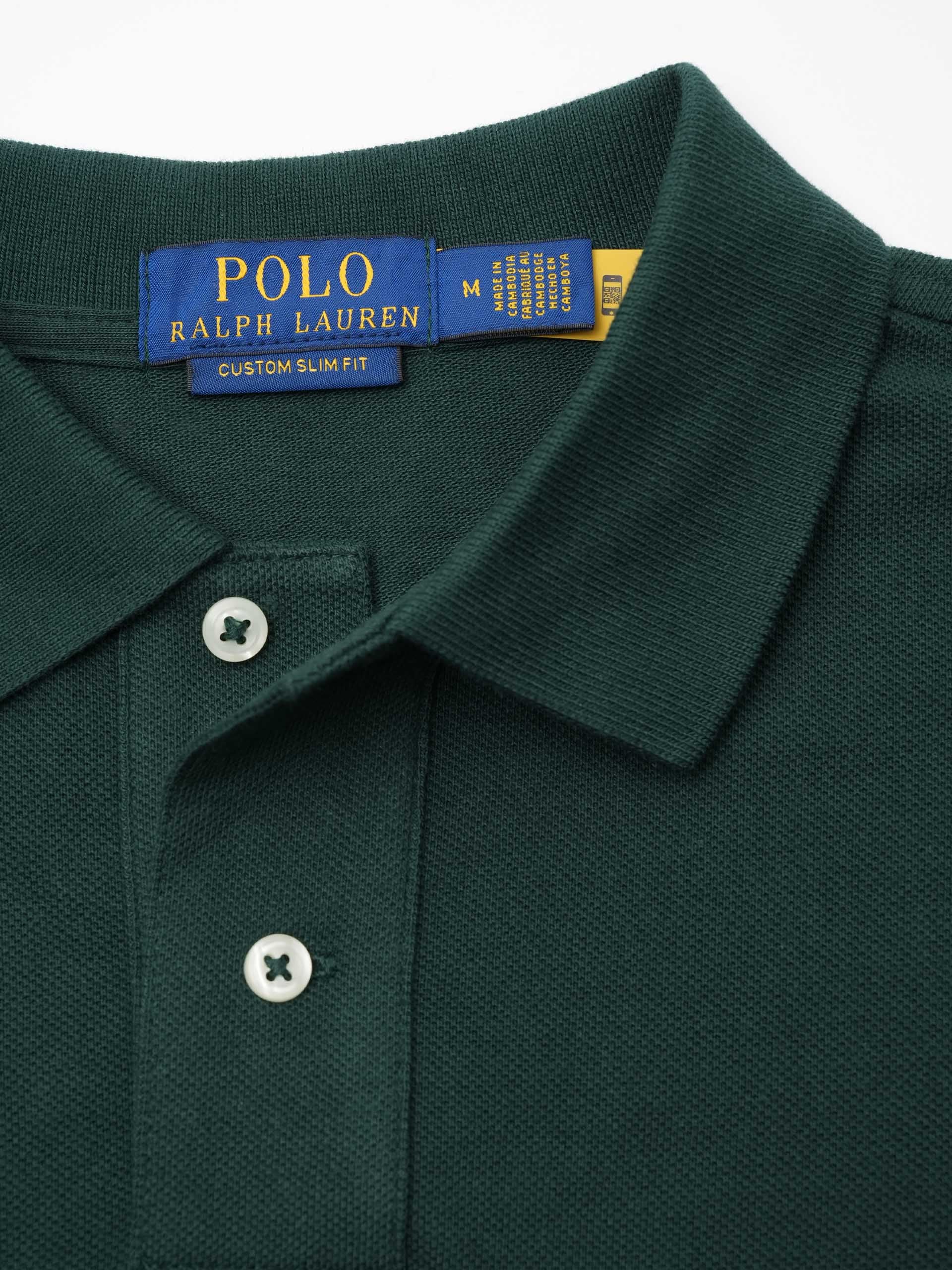 POLO RALPH LAUREN - Poloshirt aus Baumwoll-Piqué für Herren Dunkelgrün - Dark green