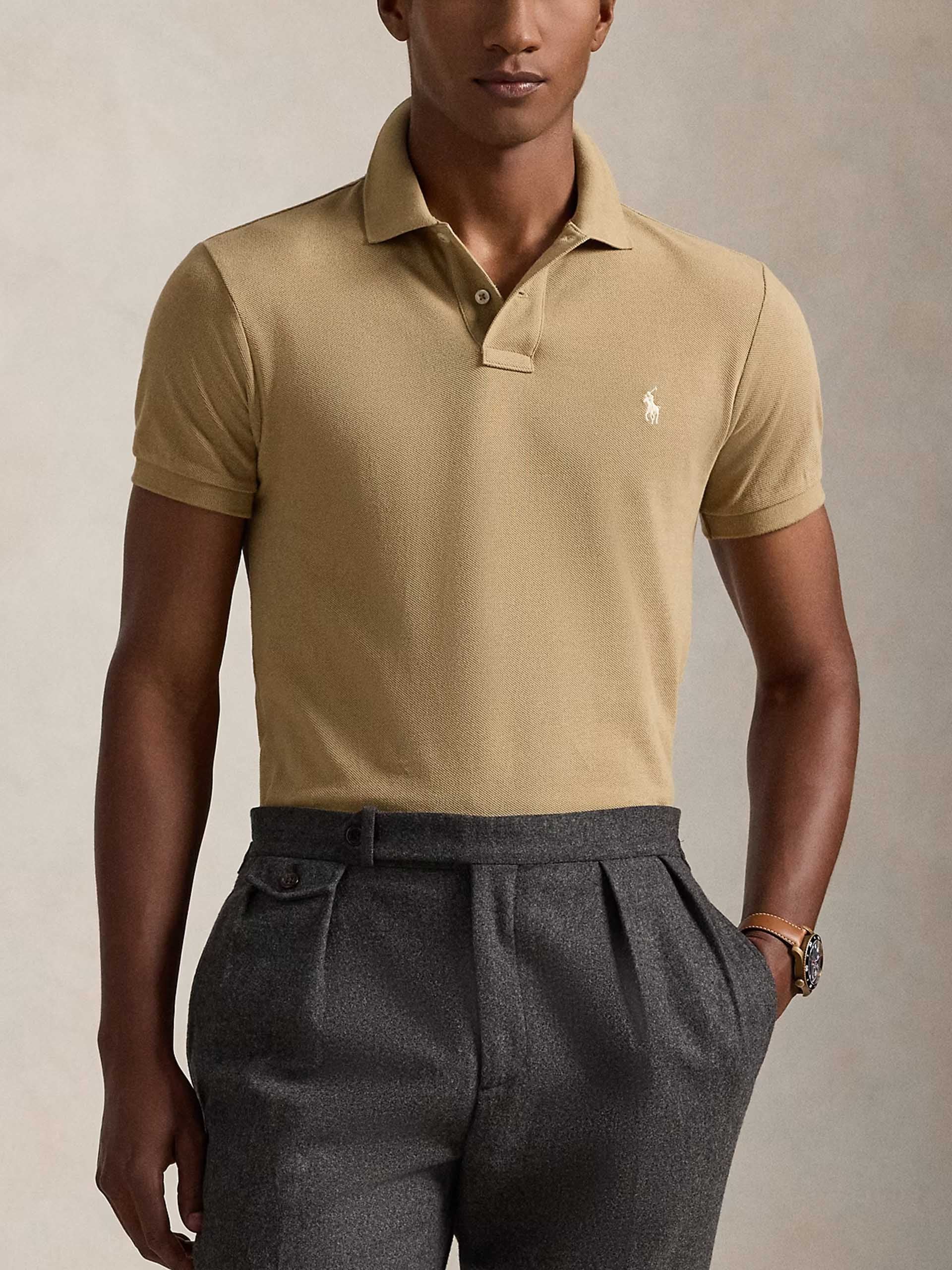POLO RALPH LAUREN - Poloshirt aus Baumwoll-Piqué für Herren Sand Beige