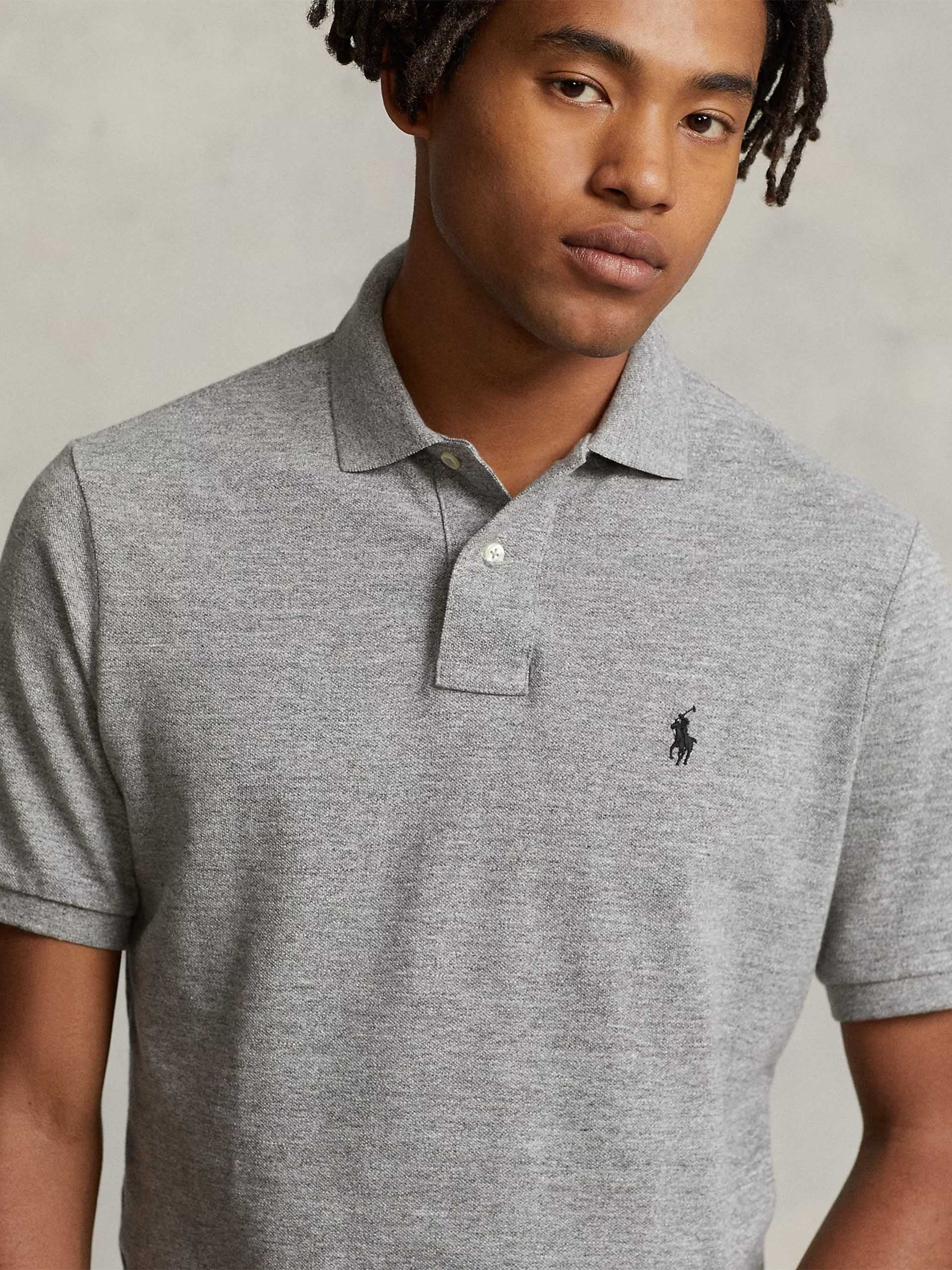 POLO RALPH LAUREN - Poloshirt aus Piqué für Herren Grau Melange - Grey Melange