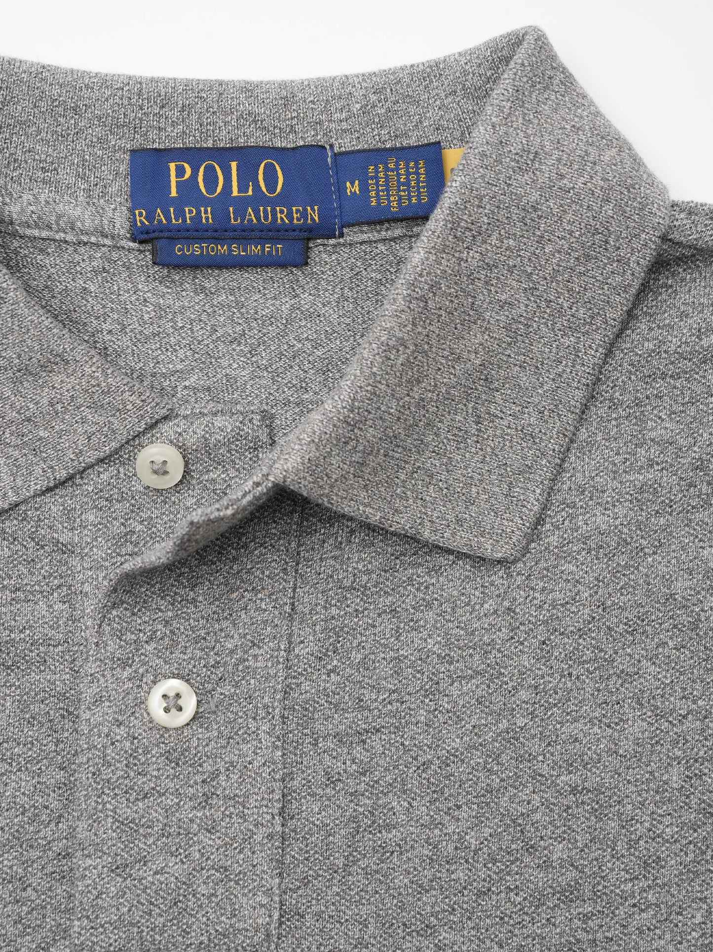 POLO RALPH LAUREN - Poloshirt aus Piqué für Herren Grau Melange - Grey Melange