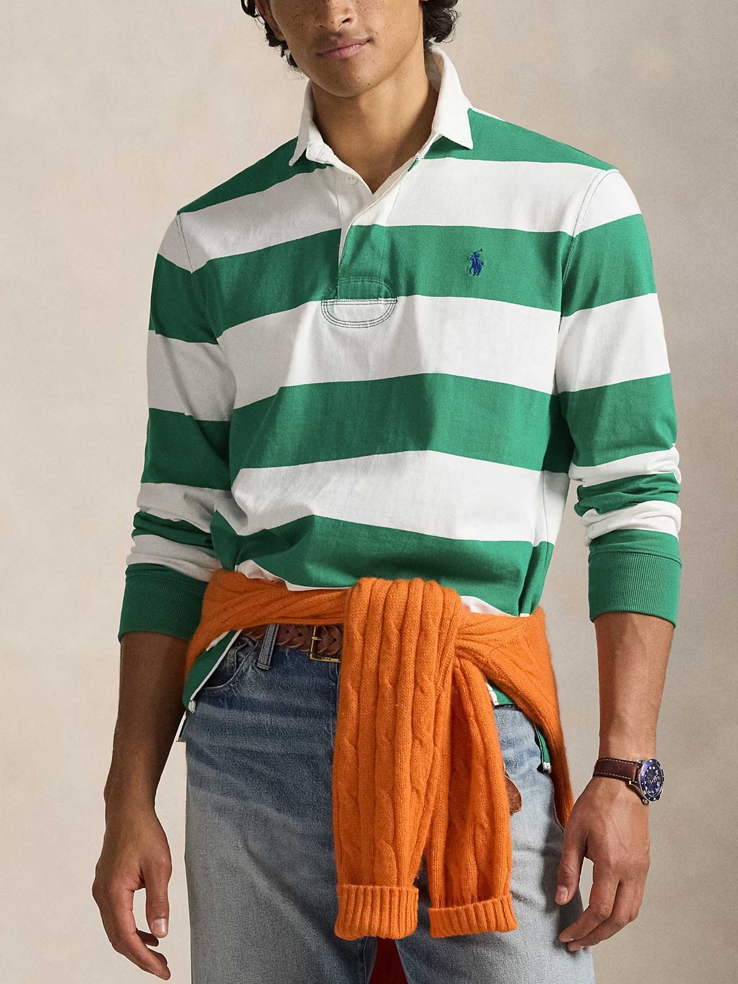 POLO RALPH LAUREN - Rugbyhemd aus Baumwolljersey