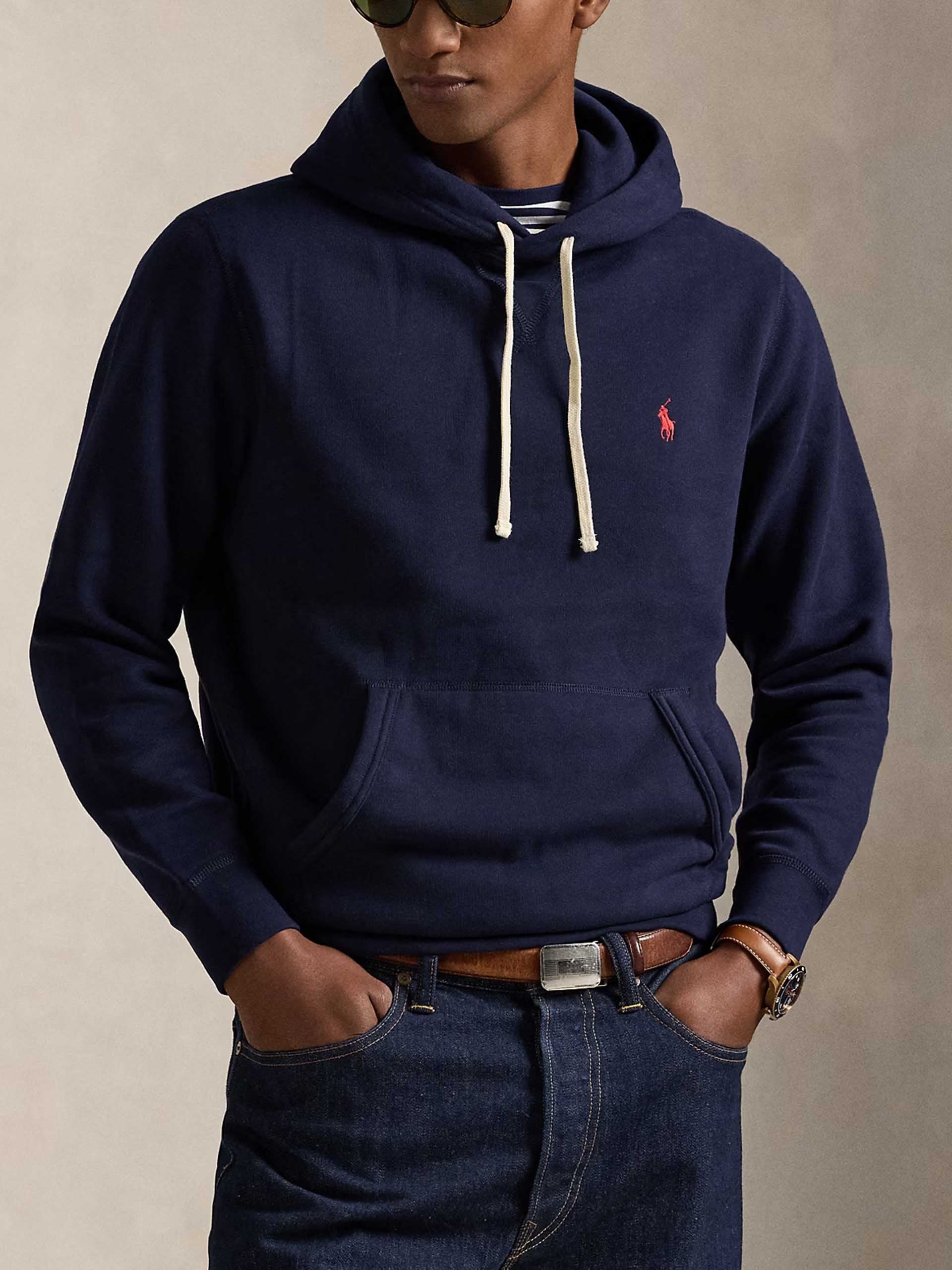 POLO RALPH LAUREN - Logo-Hoodie aus Fleece für Herren Navyblau - Navy blue