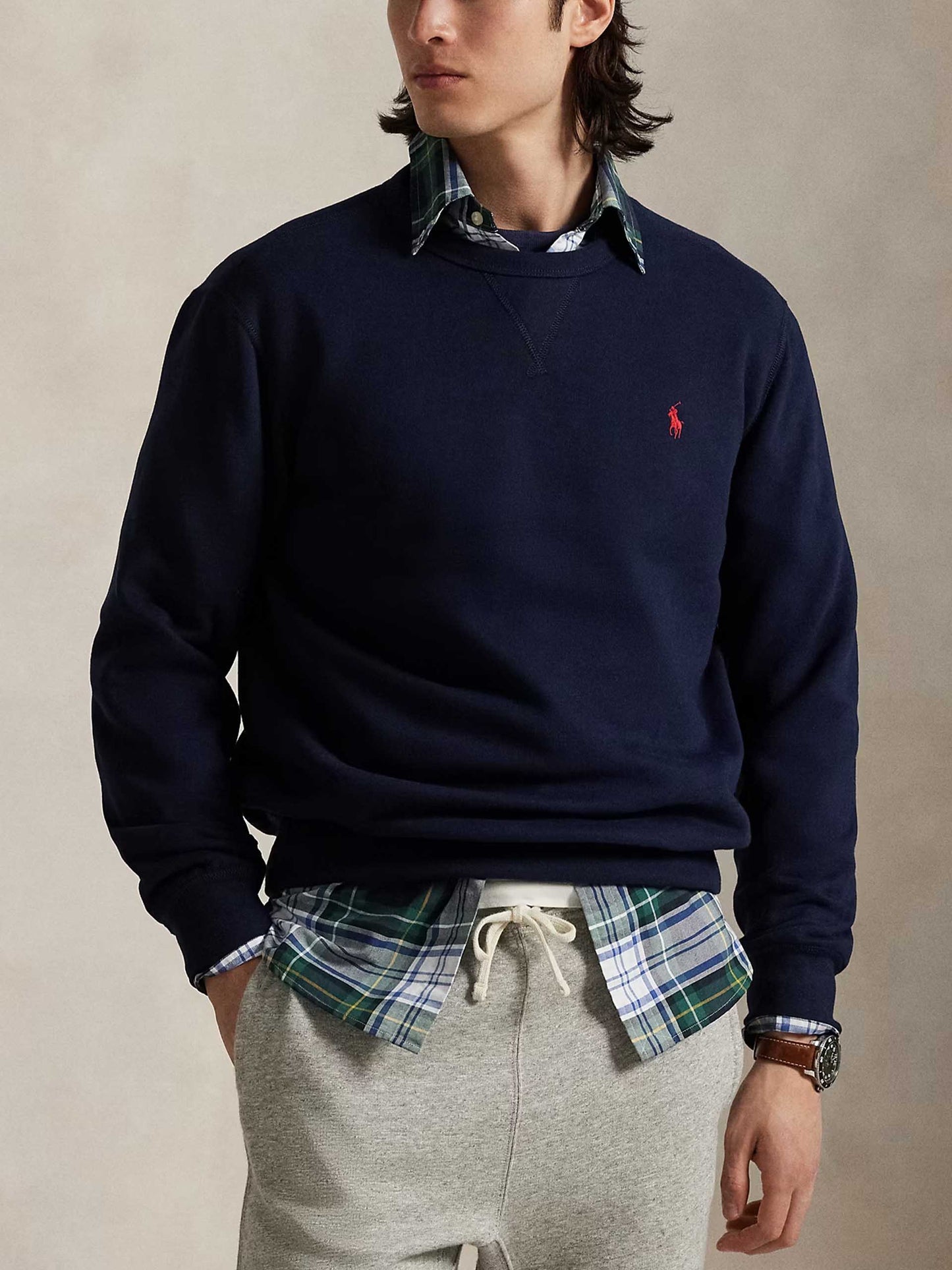 POLO RALPH LAUREN - Logo-Sweatshirt aus Fleece für Herren Navyblau - Navy blue