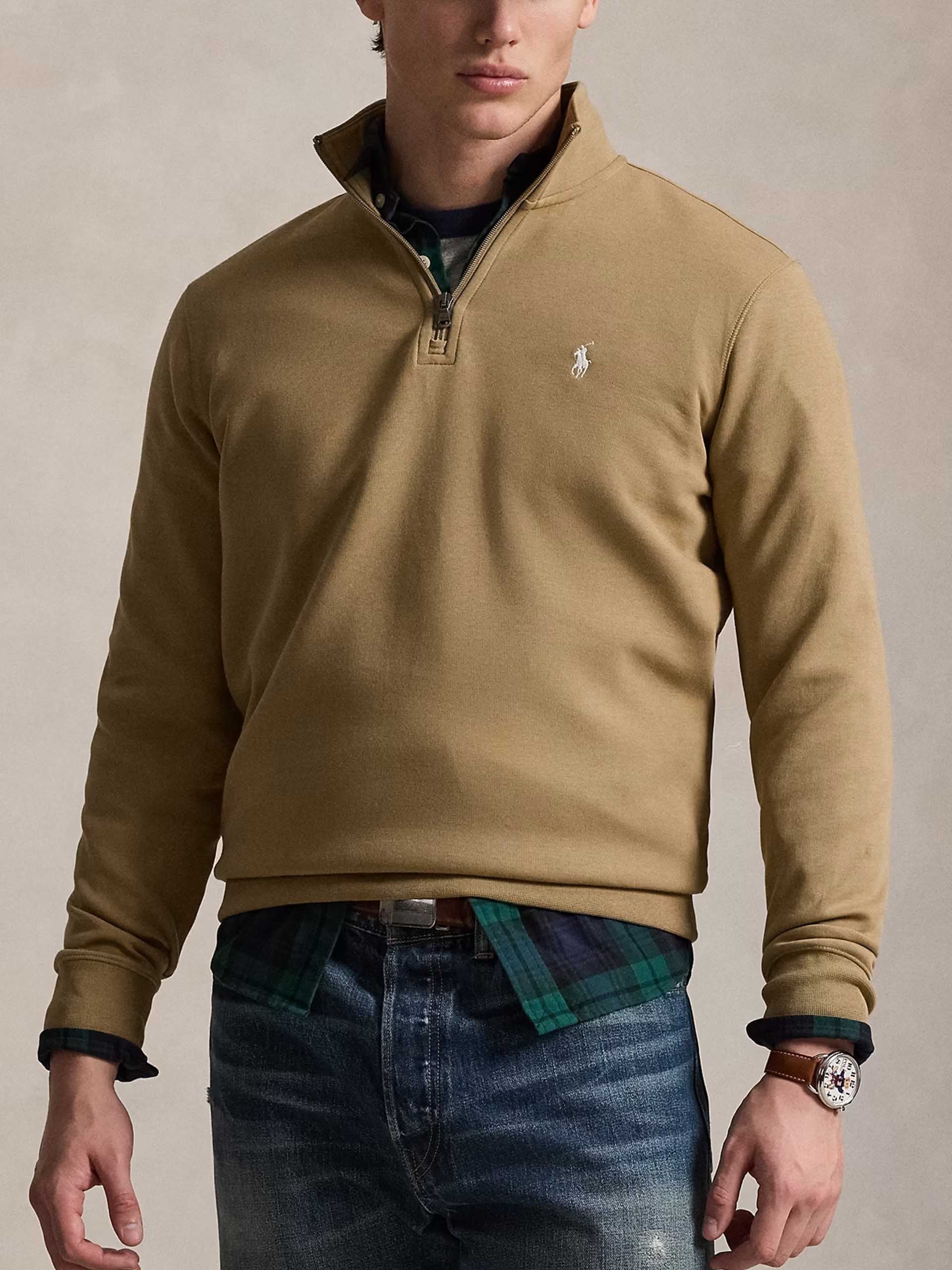 POLO RALPH LAUREN - Sweatshirt mit Quarter-Zip für Herren Sand Beige