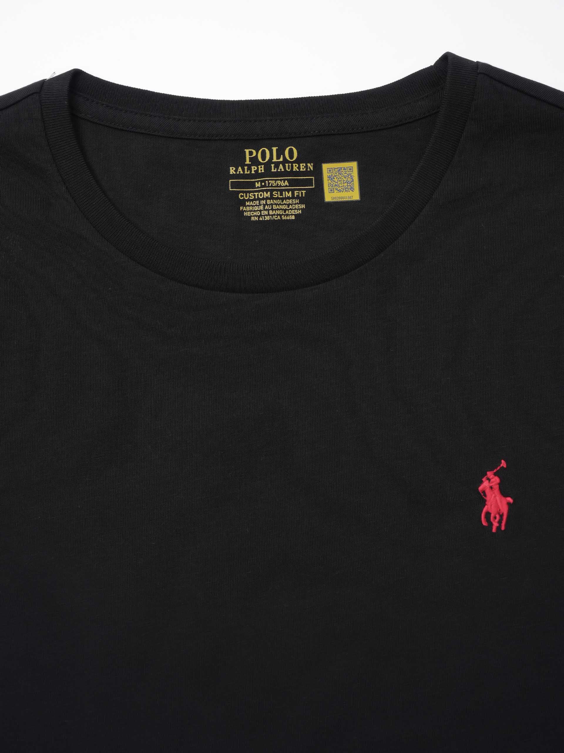POLO RALPH LAUREN - T-Shirt aus Baumwoll-Jersey für Herren Schwarz - Black