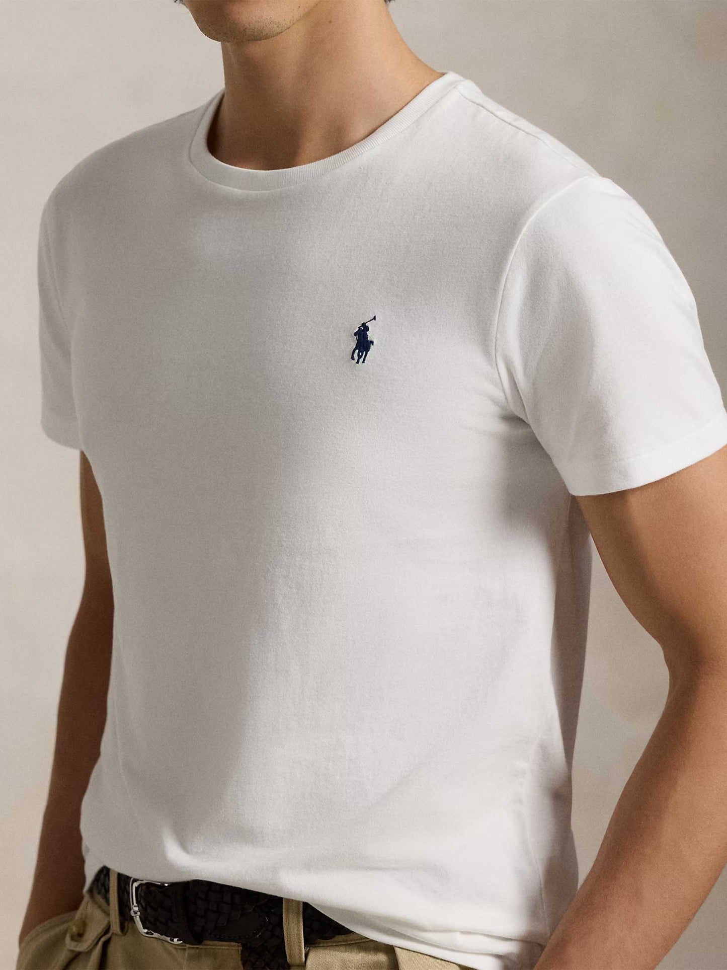 Polo Ralph Lauren – T-Shirt aus Baumwolljersey Slim-Fit für Herren Weiß - White