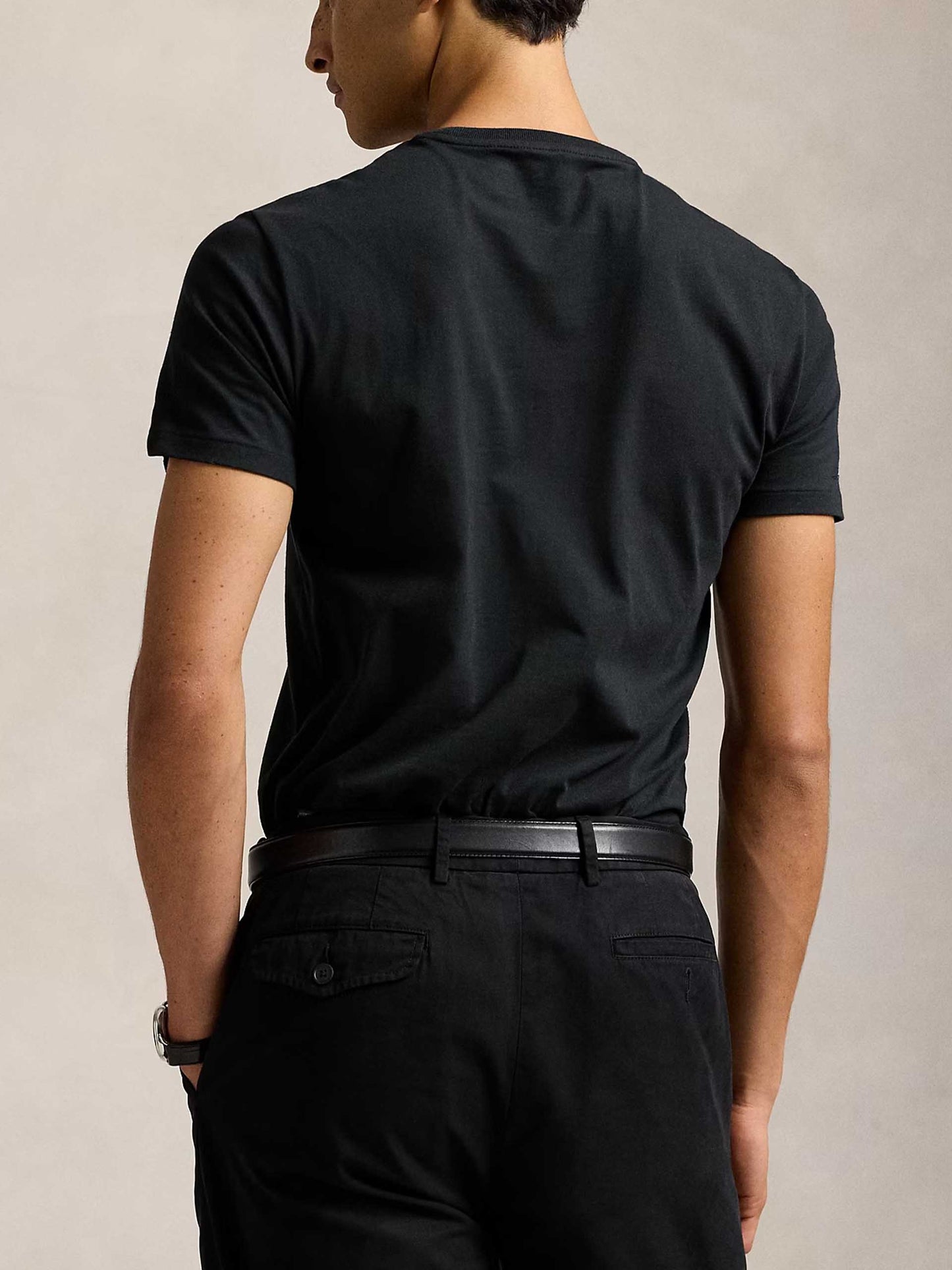 POLO RALPH LAUREN - T-Shirt aus Baumwoll-Jersey für Herren Schwarz - Black