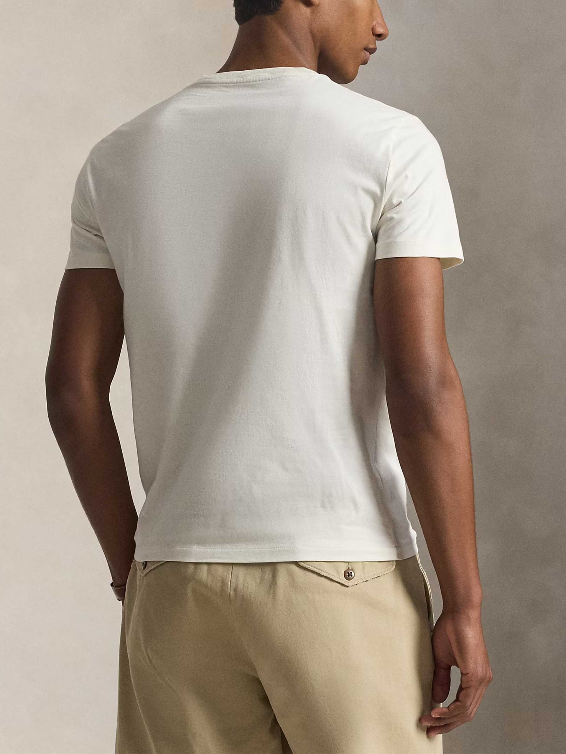 POLO RALPH LAUREN - T-Shirt aus Baumwoll-Jersey für Herren Creme - Cream
