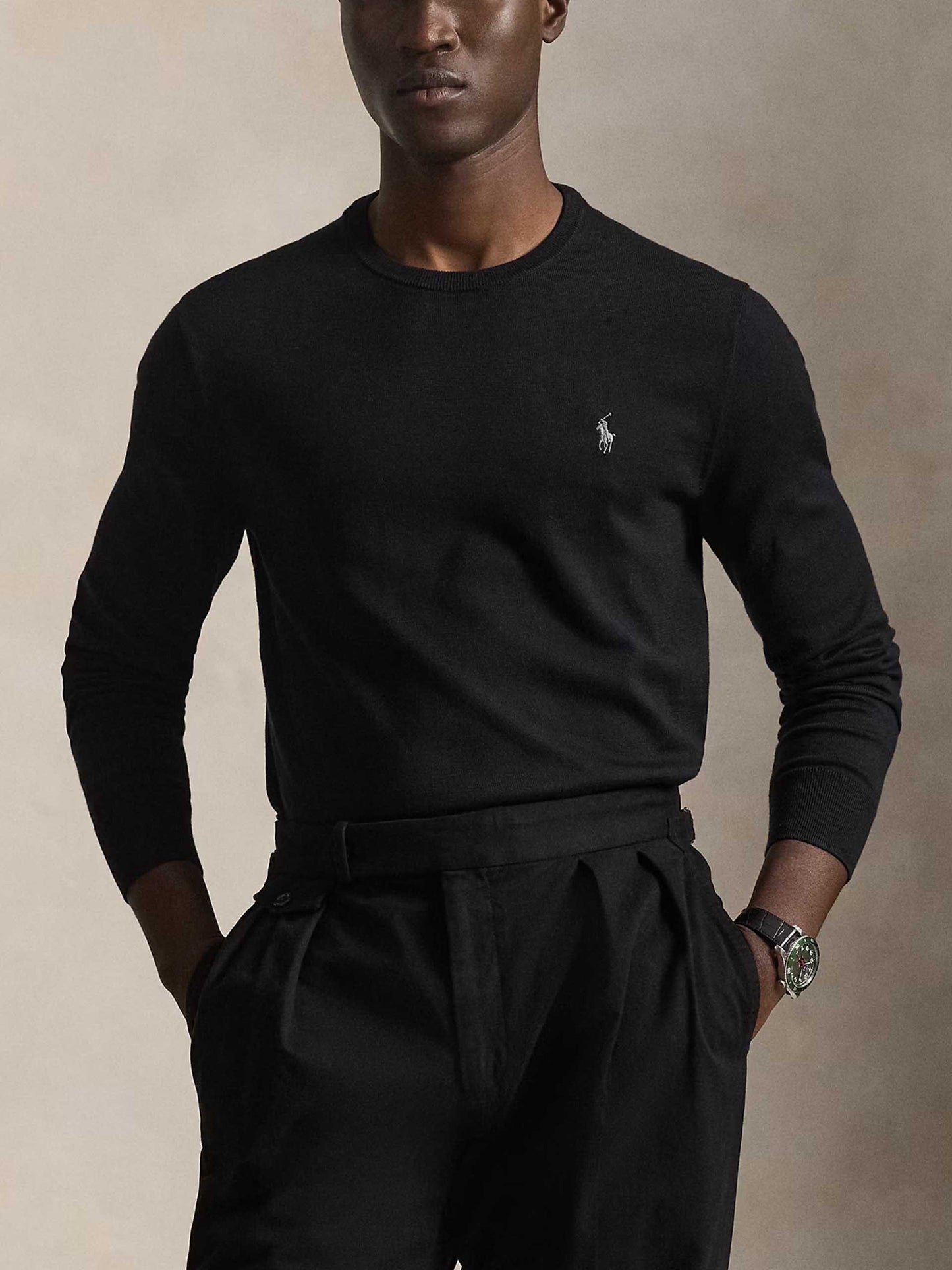 POLO RALPH LAUREN - Pullover aus Baumwolle für Herren Schwarz - Black