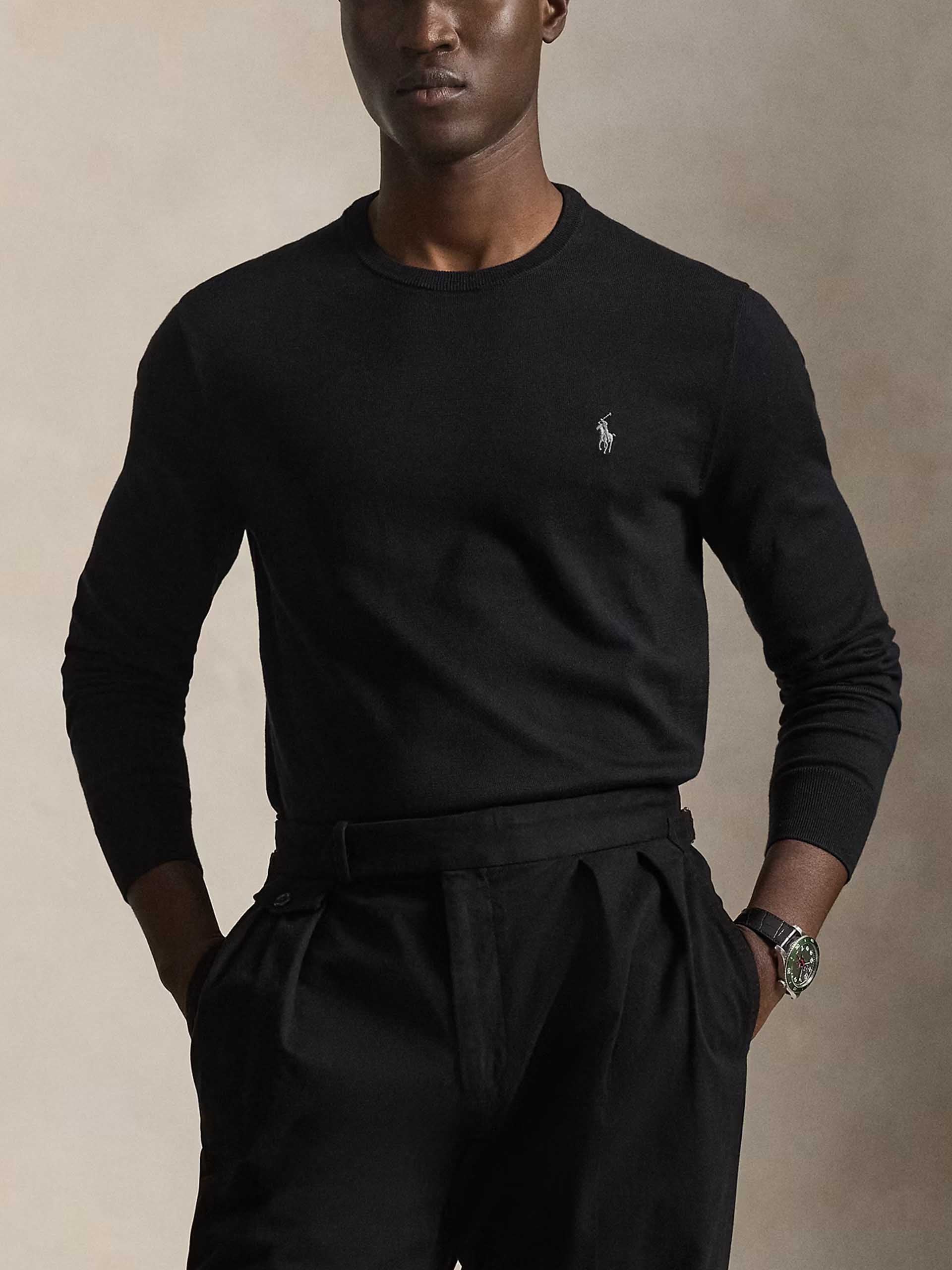 POLO RALPH LAUREN - Pullover aus Baumwolle für Herren Schwarz - Black