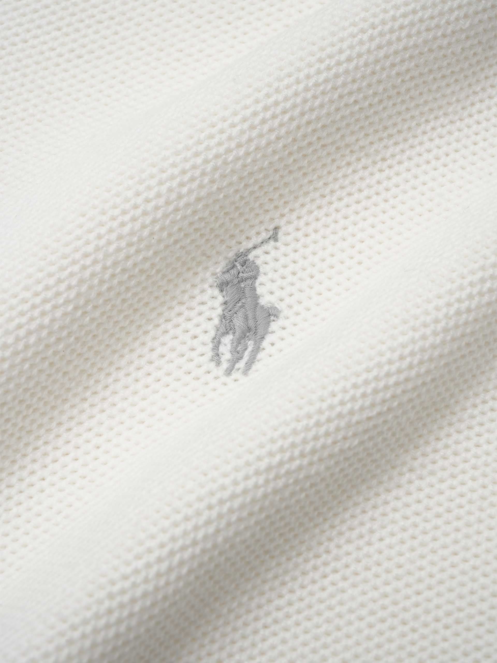 POLO RALPH LAUREN - Quarter-Zip-Pullover aus Baumwollpiqué für Herren Weiß - White