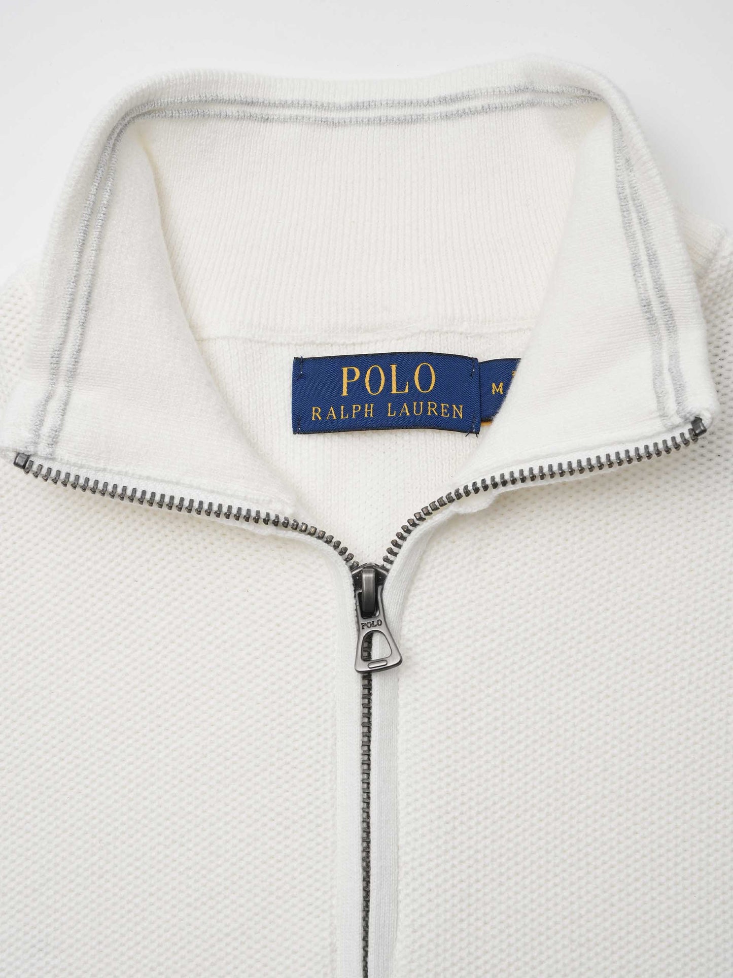 POLO RALPH LAUREN - Quarter-Zip-Pullover aus Baumwollpiqué für Herren Weiß - White