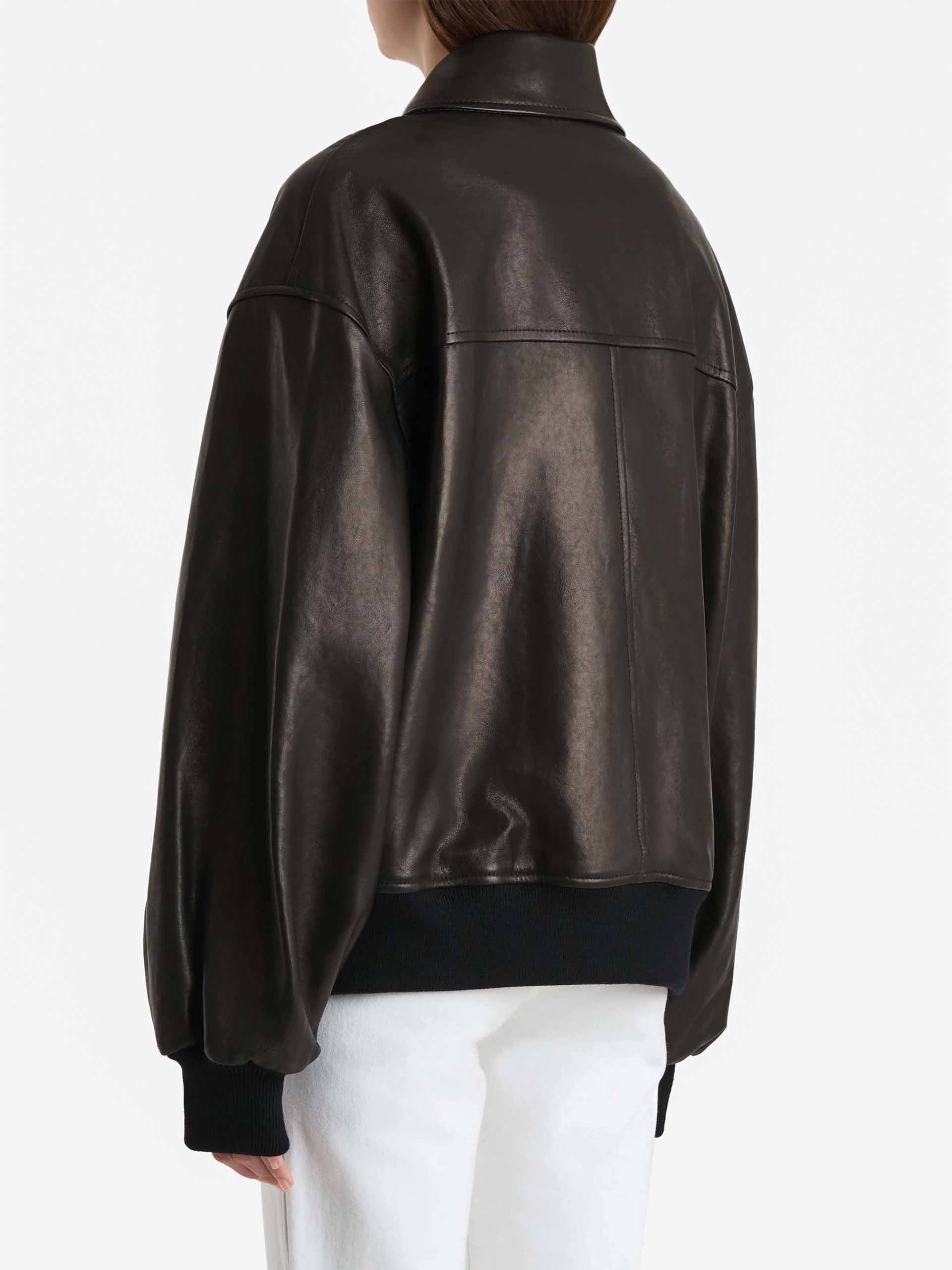 KHAITE - Lederjacke Shelman für Damen Schwarz - Black