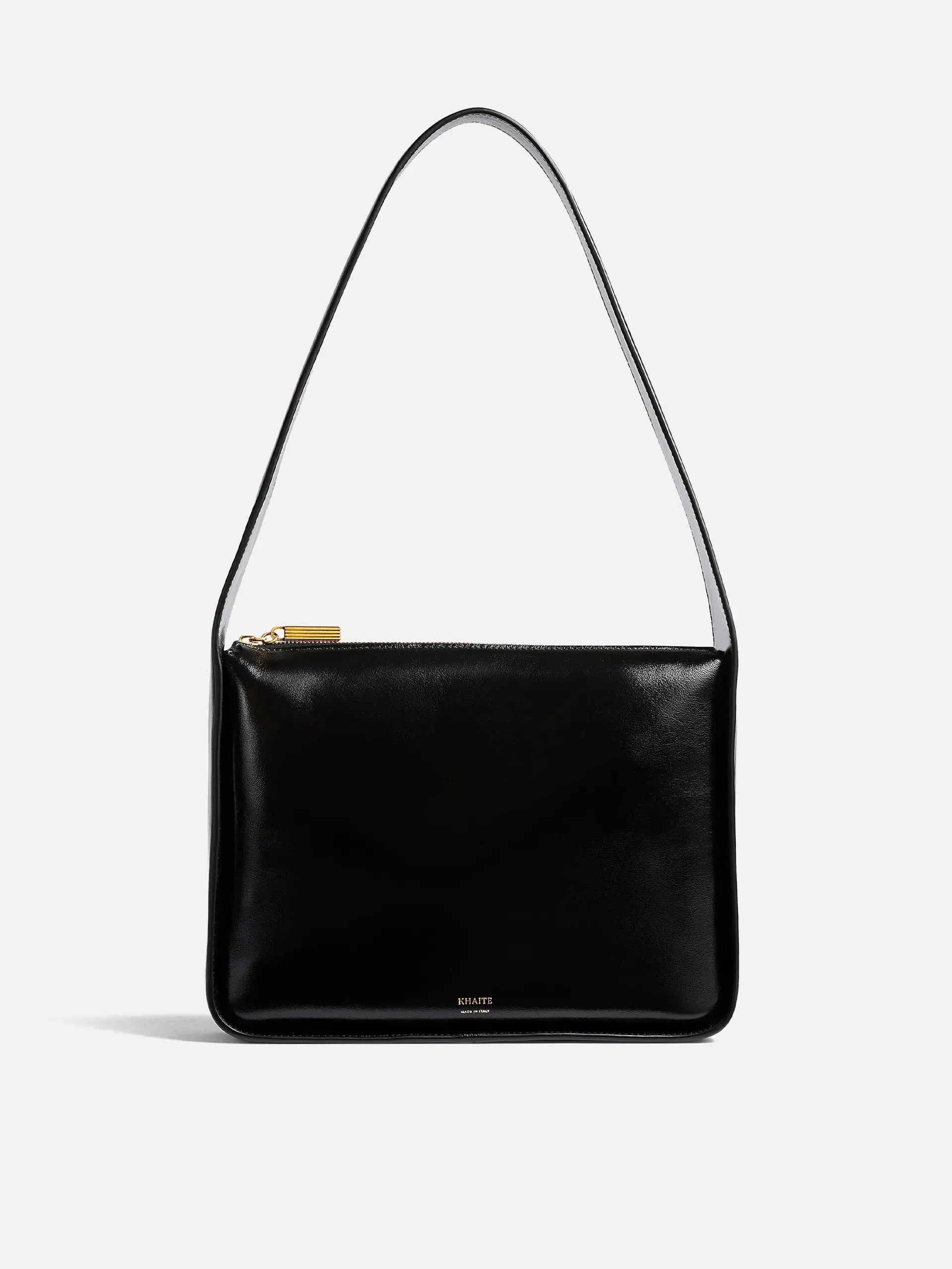 KHAITE - Schultertasche Lori Squared aus Leder Schwarz - Black