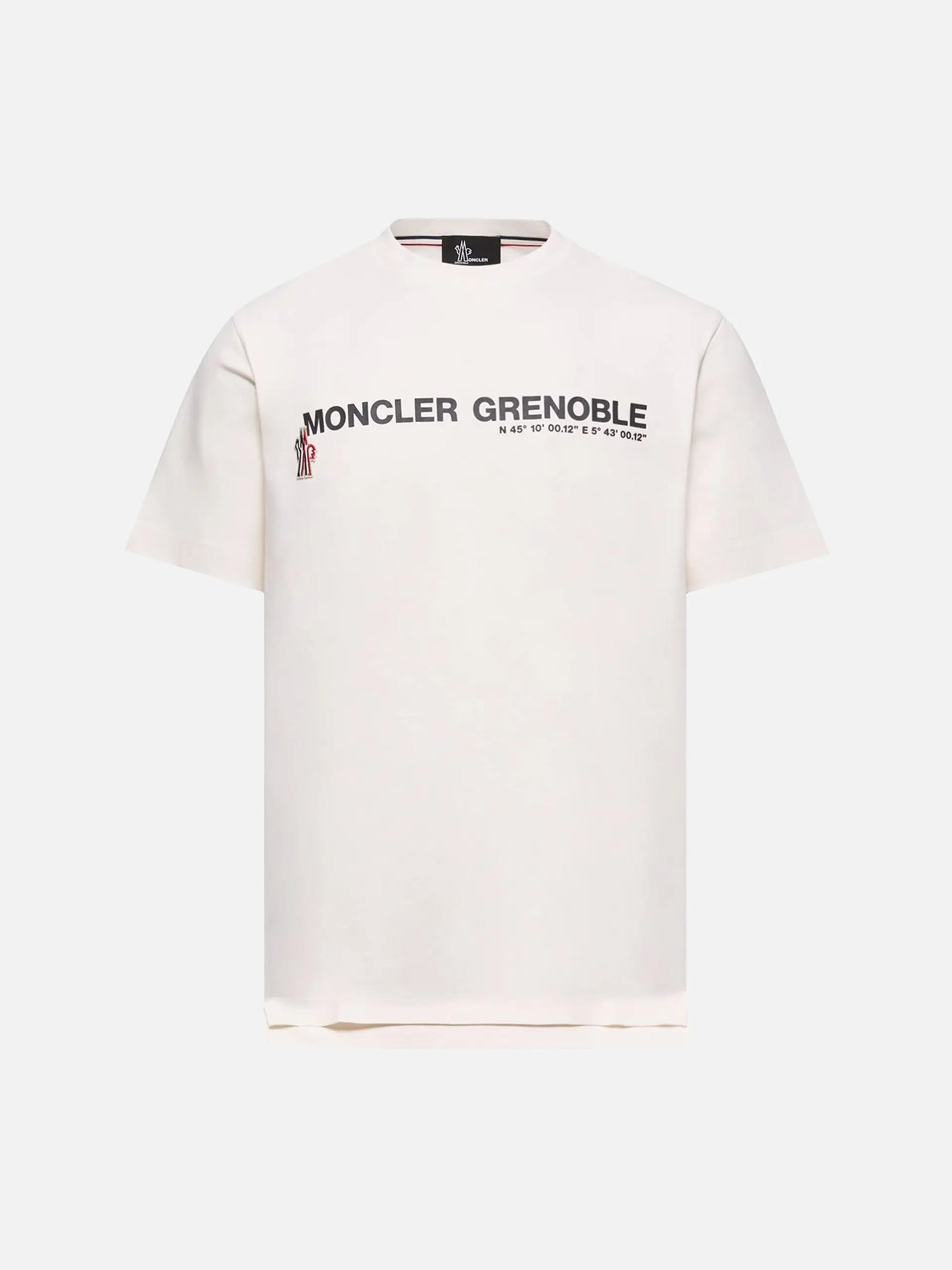 MONCLER GRENOBLE - T-Shirt mit Logo-Print für Herren Off-White
