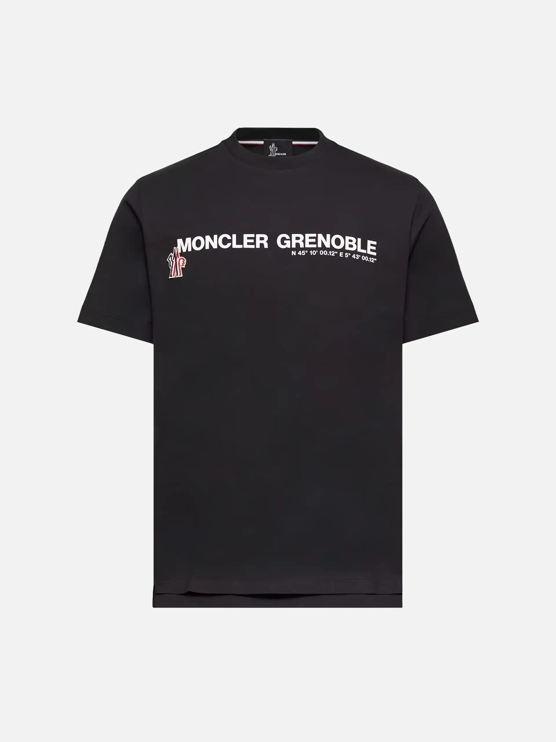 MONCLER GRENOBLE - T-Shirt mit Logo-Print für Herren Schwarz - Black