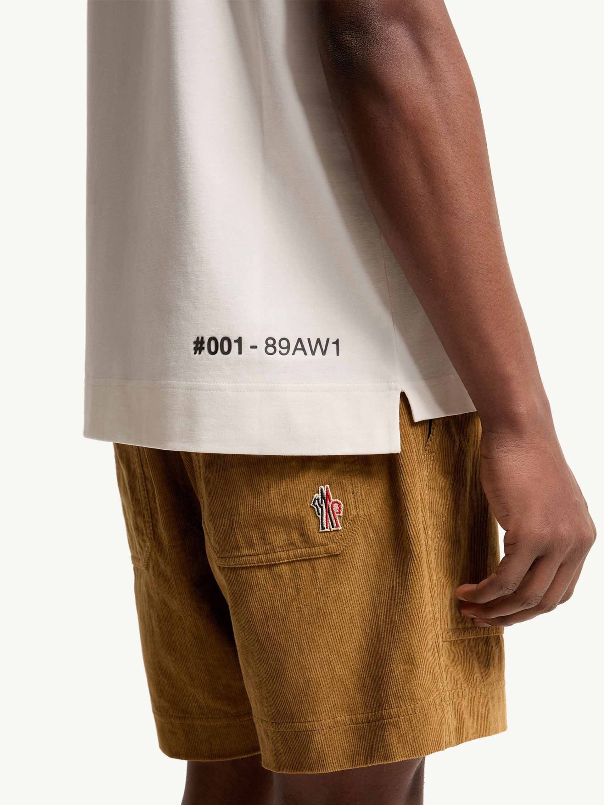 MONCLER GRENOBLE - T-Shirt mit Logo-Print für Herren Off-White