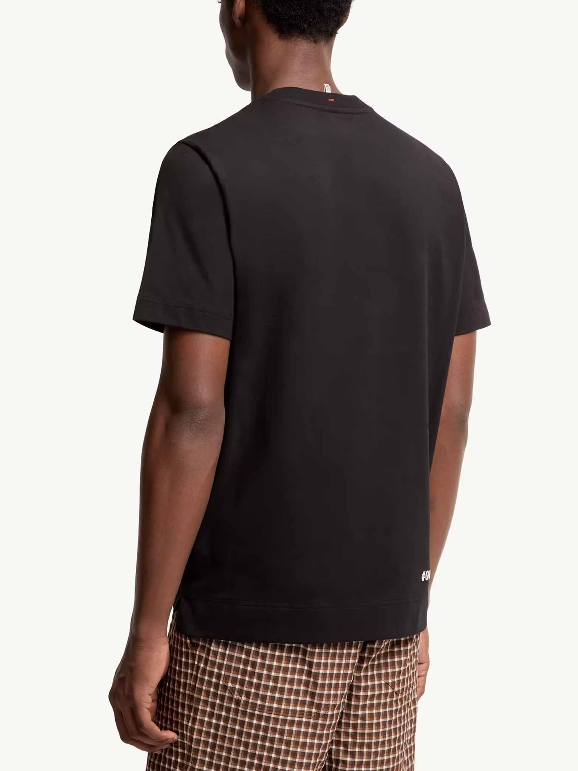 MONCLER GRENOBLE - T-Shirt mit Logo-Print für Herren Schwarz - Black