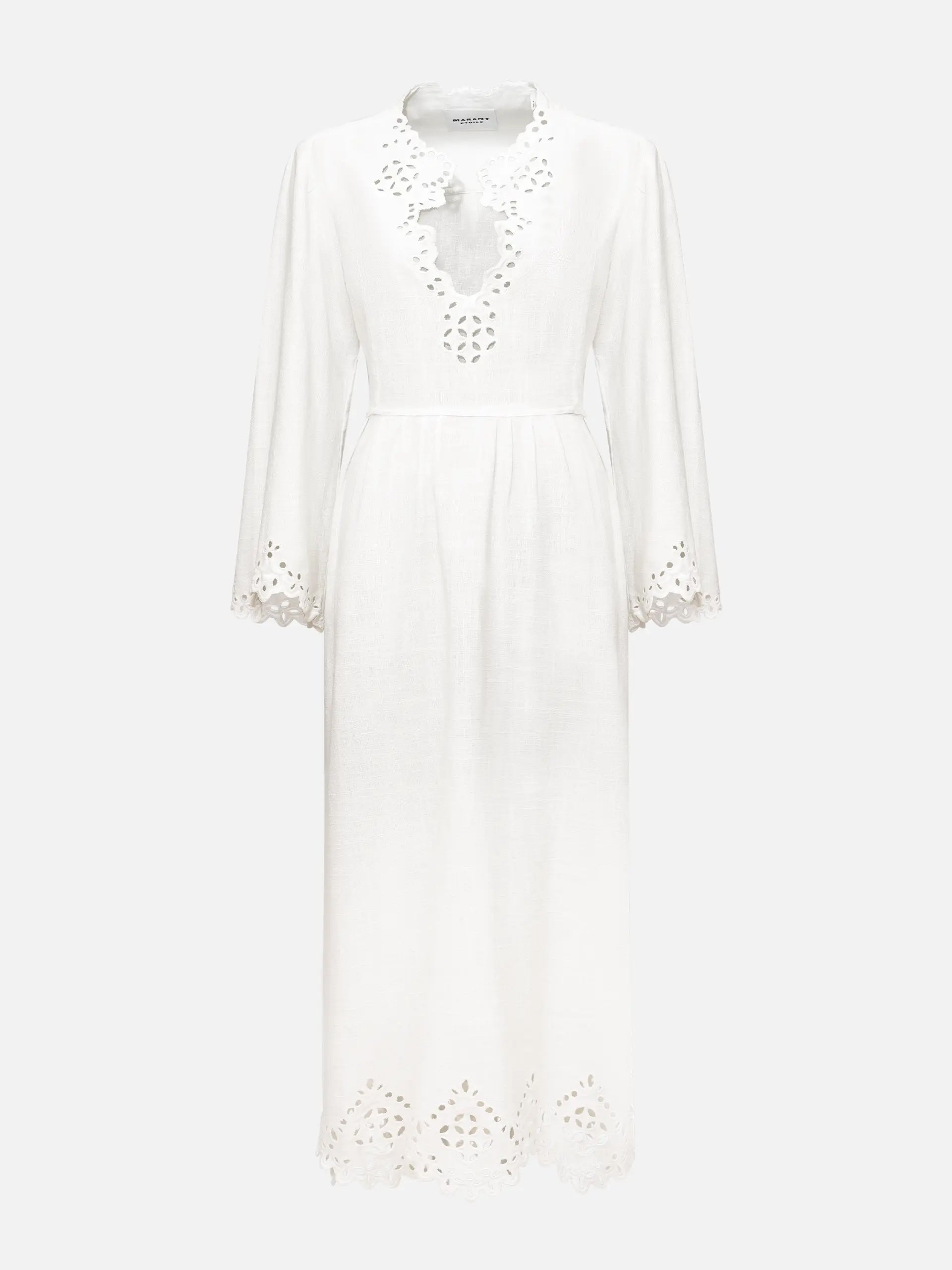 MARANT ETOILE - Midikleid Tianny aus Baumwolle für Damen Weiß - White