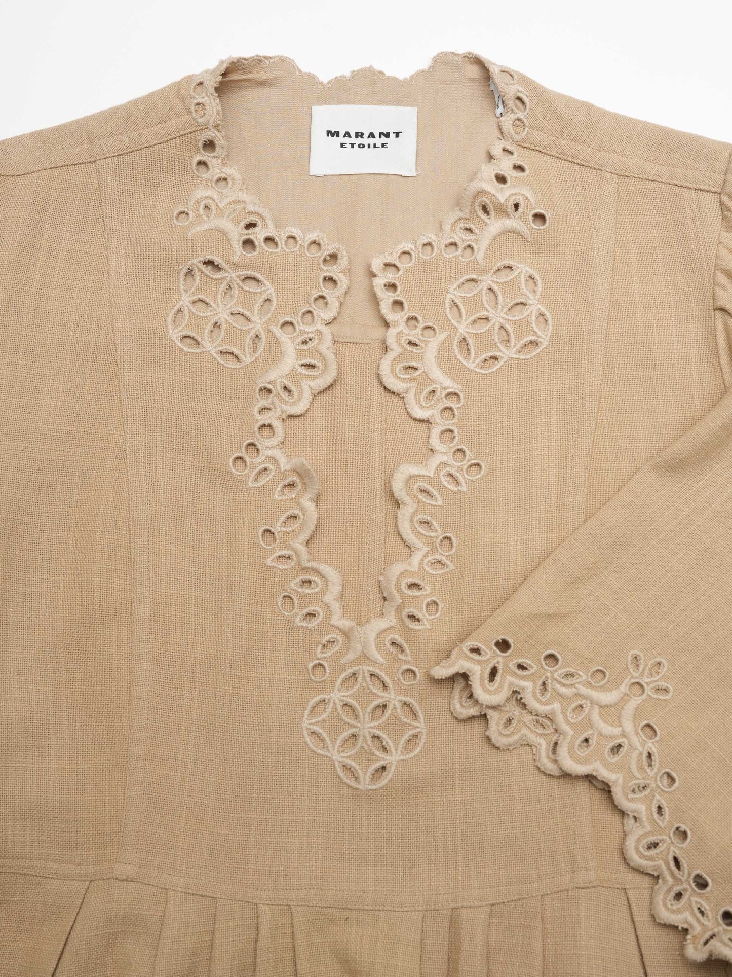 MARANT ETOILE - Midikleid Tianny aus Baumwolle für Damen Sand Beige