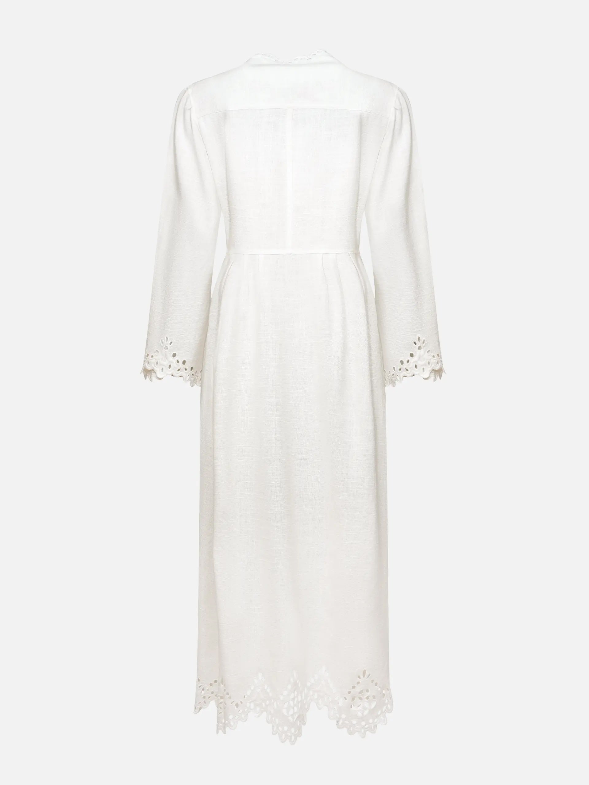 MARANT ETOILE - Midikleid Tianny aus Baumwolle für Damen Weiß - White