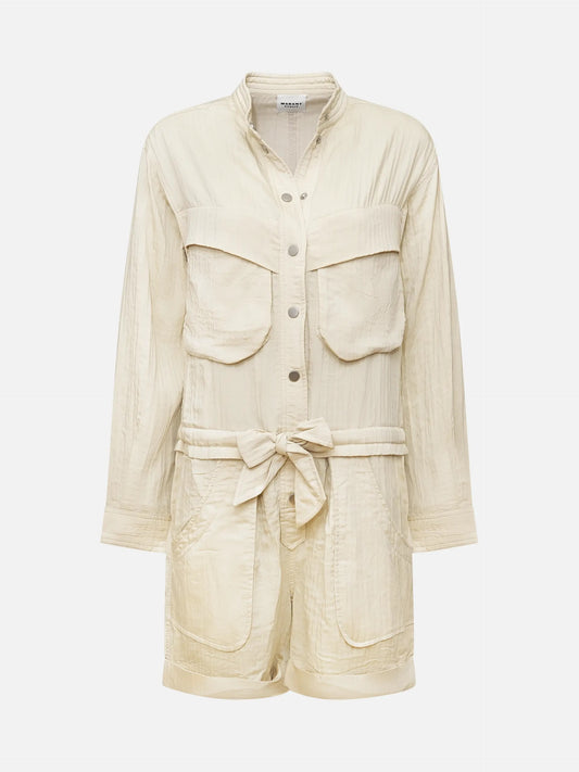 MARANT ETOILE - Kurzer Jumpsuit Betyna für Damen Hellbeige - Light beige