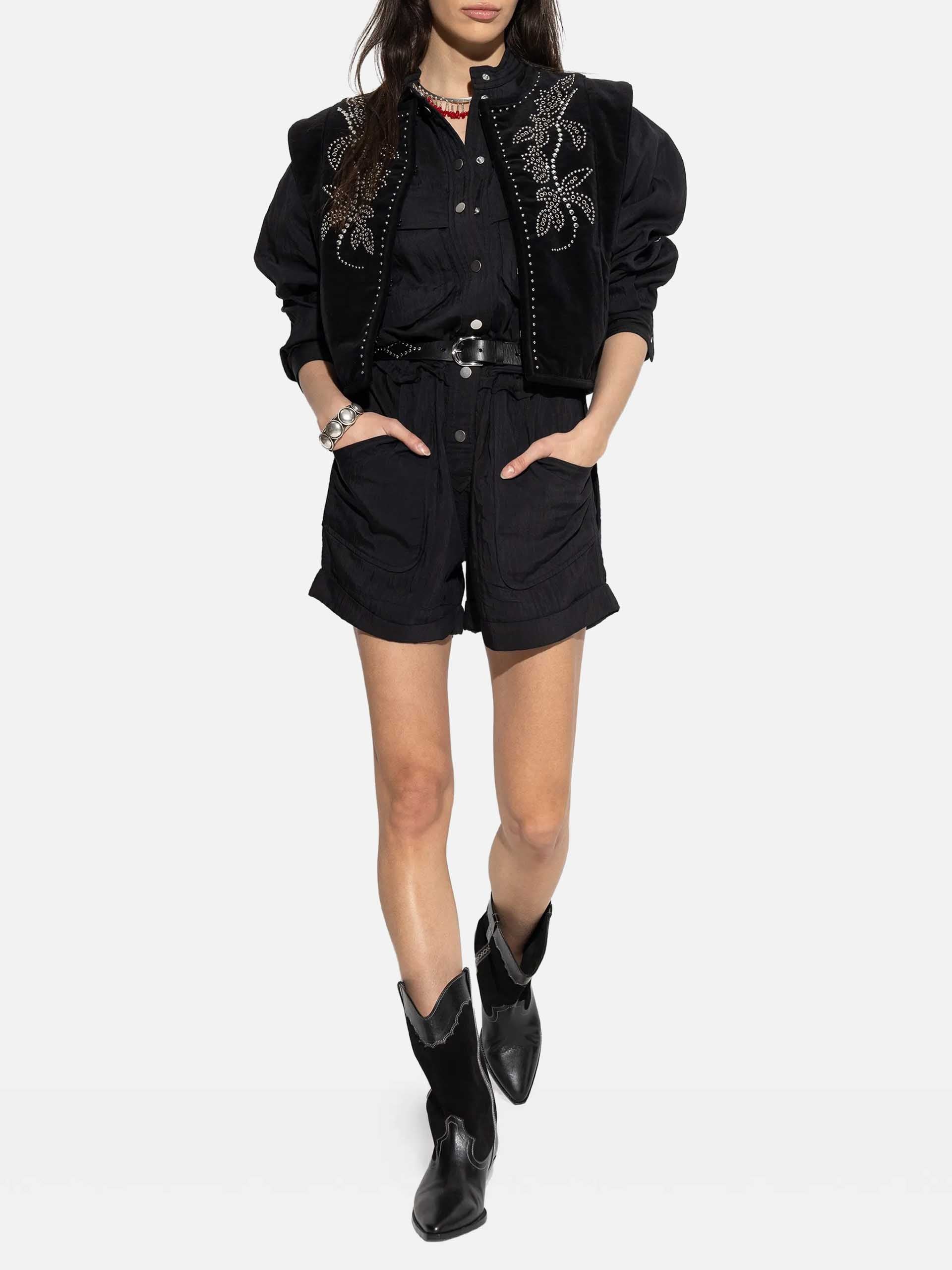 MARANT ETOILE - Kurzer Jumpsuit Betyna für Damen Schwarz - Black