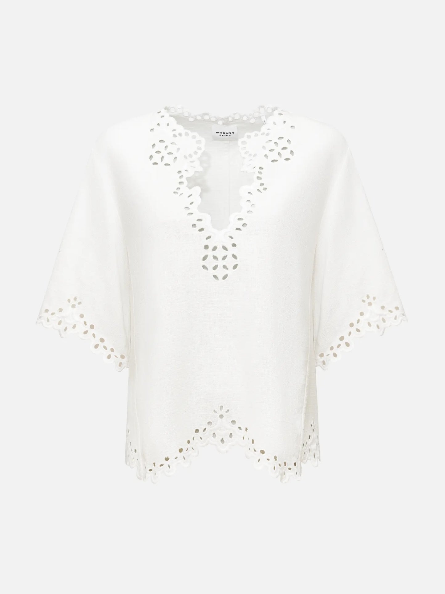 MARANT ETOILE - Top Shana mit Lochstickerei für Damen Weiß - White