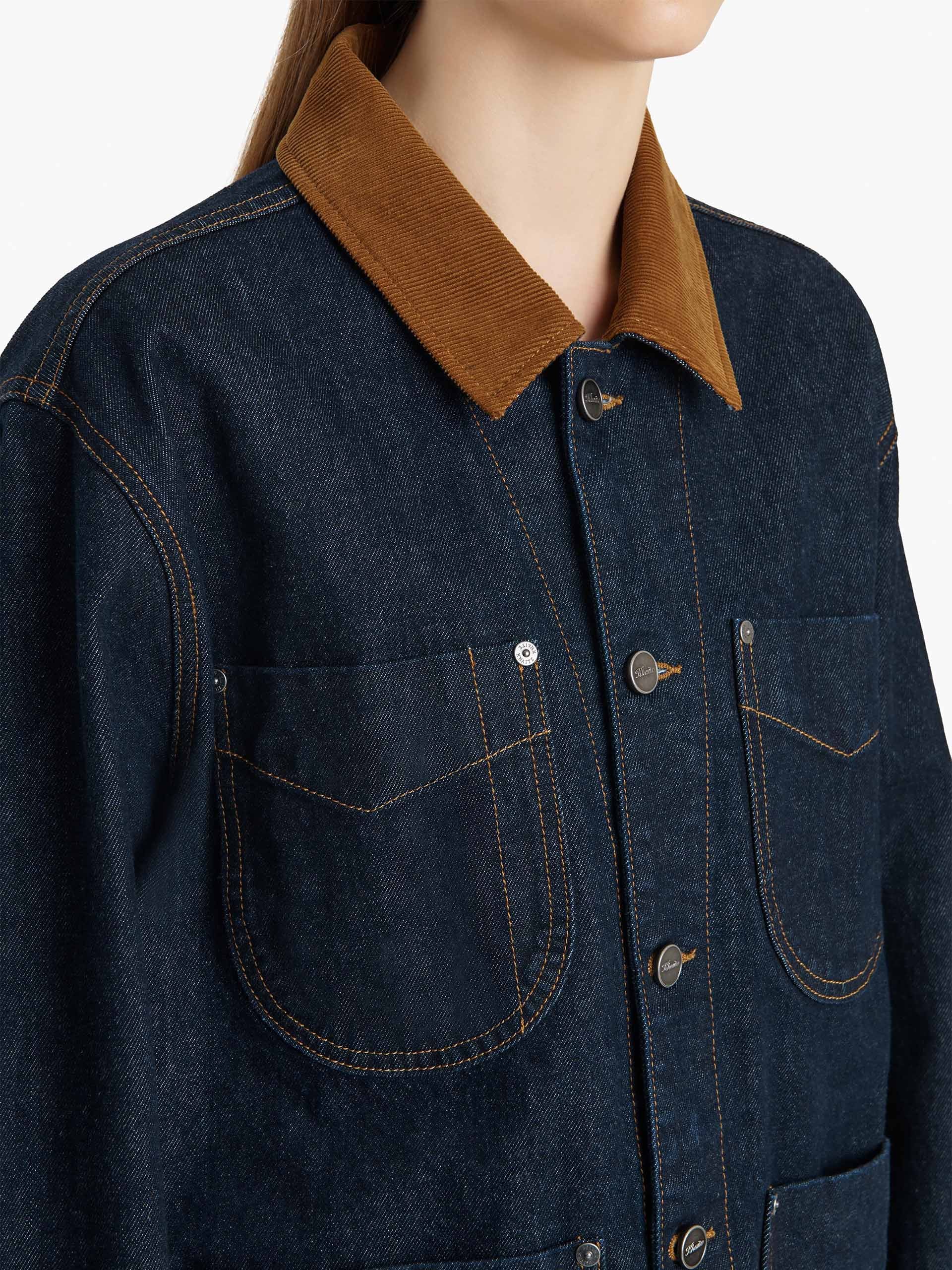 KHAITE - Jeansjacke Wyatt mit Cordkragen für Damen