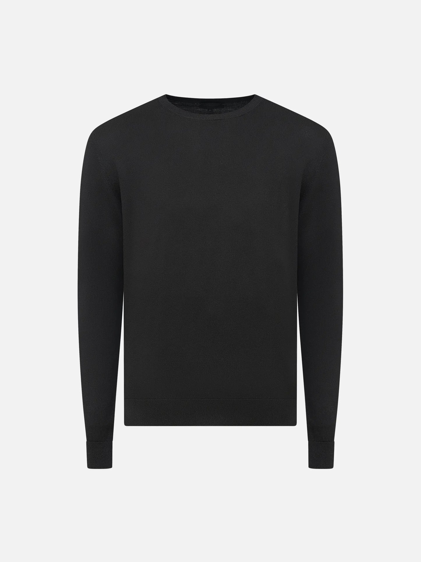 DONDUP - Rundhalspullover aus Seiden-Mix für Herren Schwarz - Black