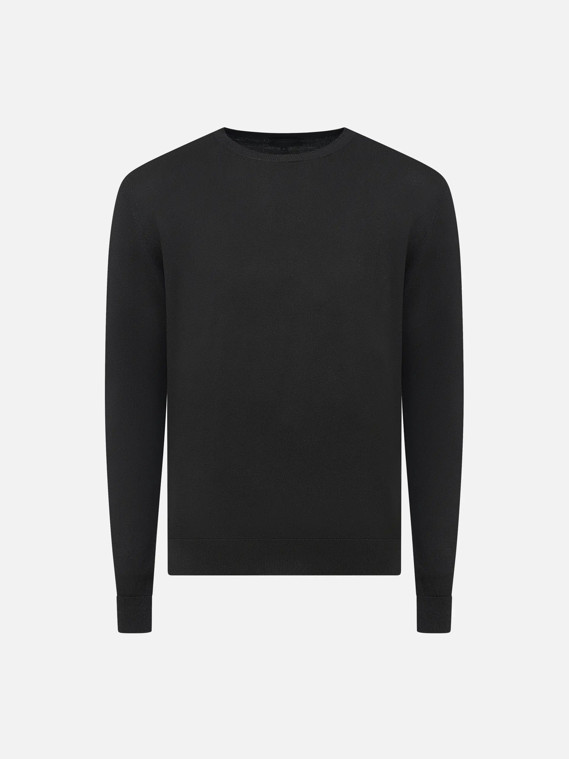 DONDUP - Rundhalspullover aus Seiden-Mix für Herren Schwarz - Black