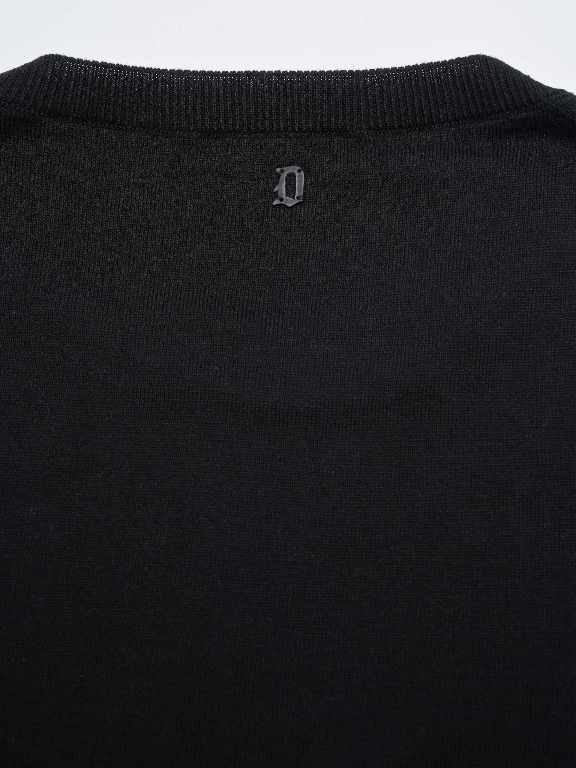 DONDUP - Rundhalspullover aus Seiden-Mix für Herren Schwarz - Black