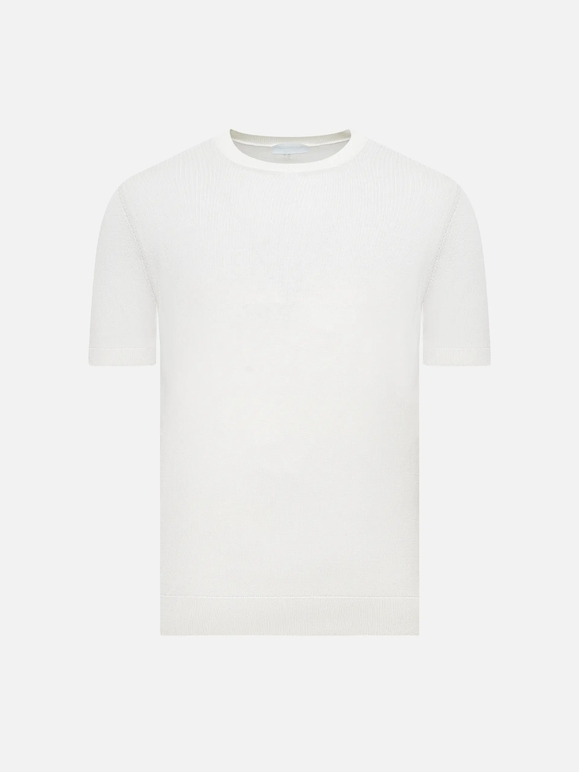 DONDUP - Strick-T-Shirt aus Seiden-Mix für Herren Off-White